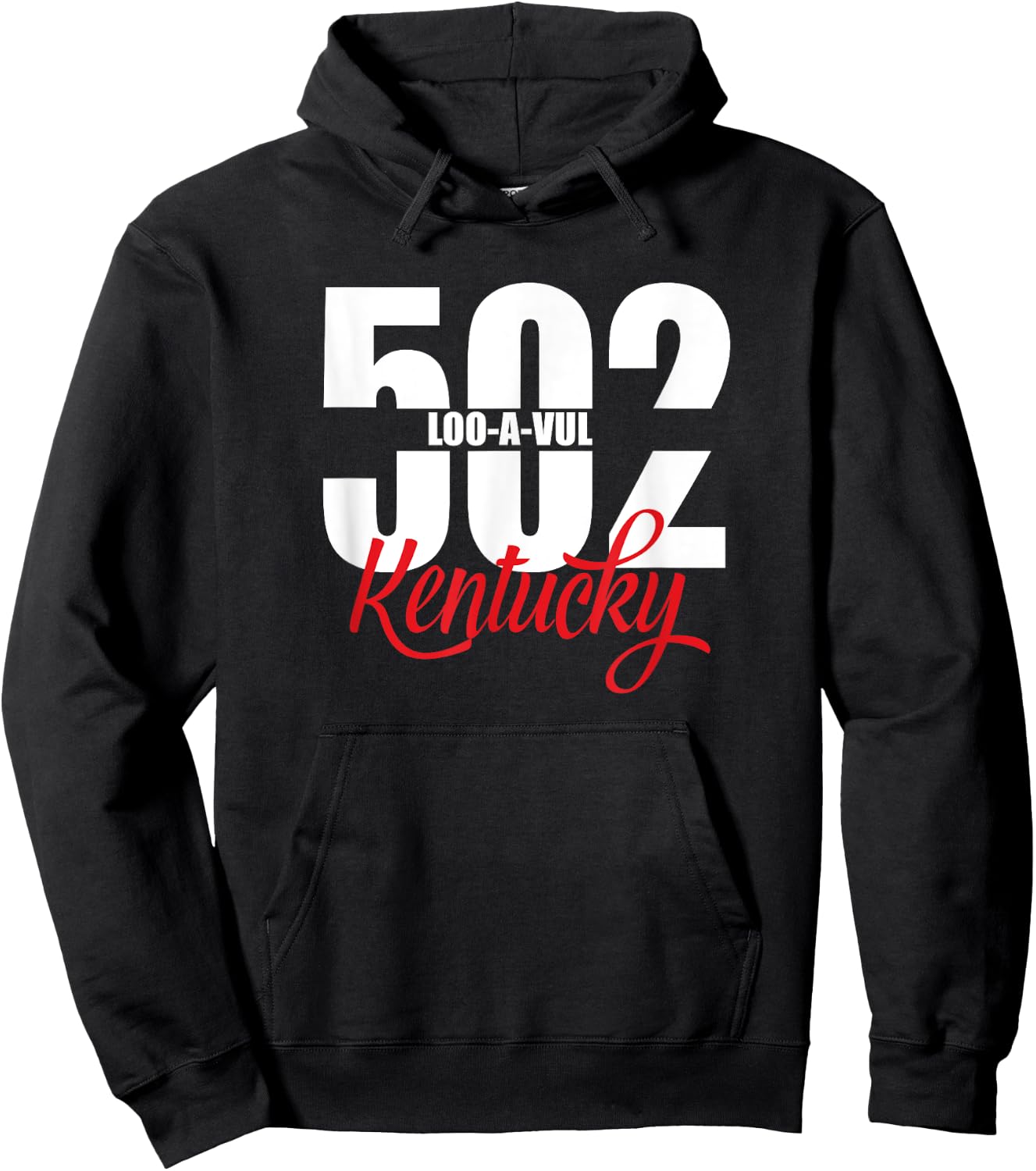 502 Louisville Area Code Kentucky Funny Hoodie - Hoodie | Black