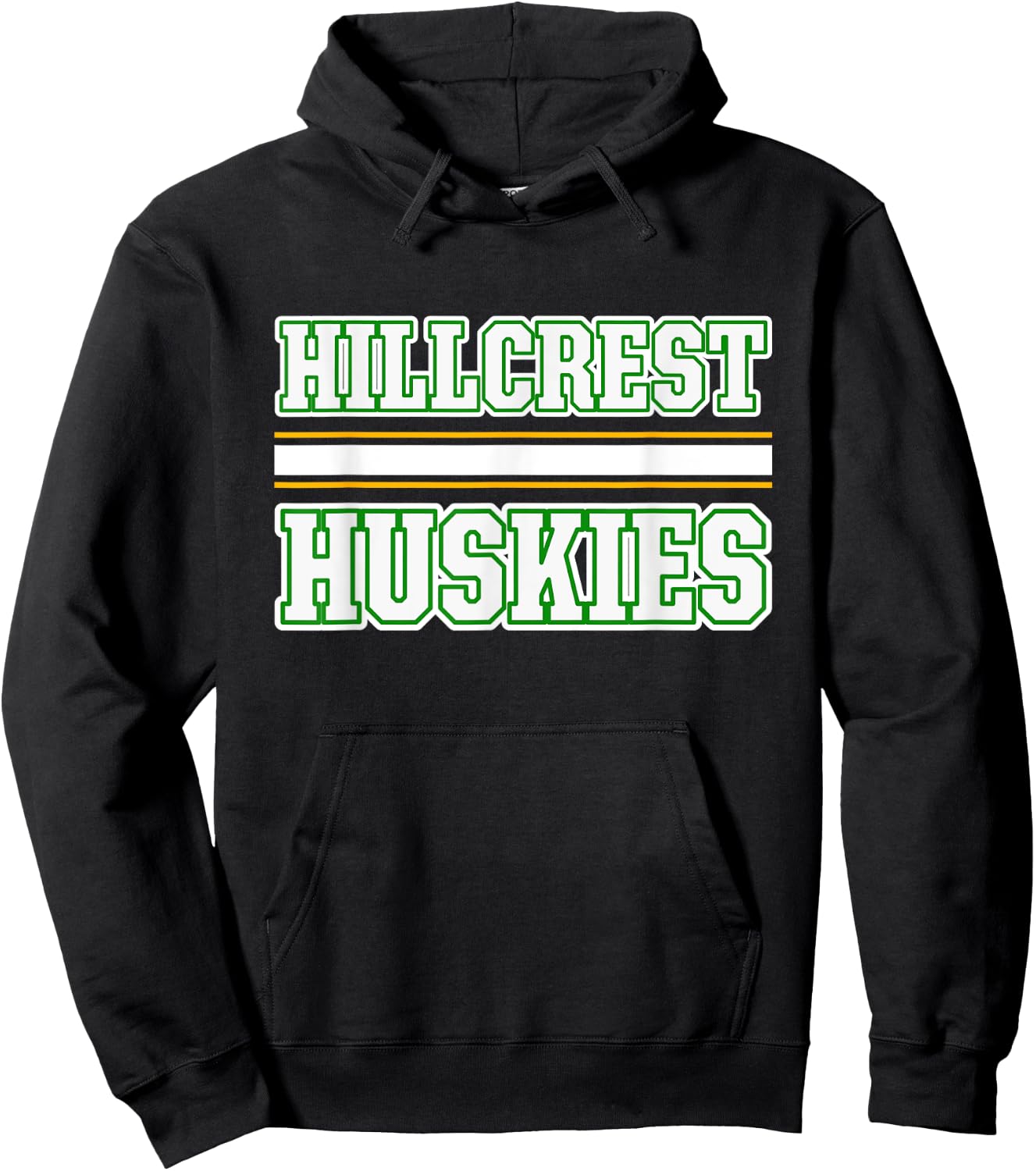 Hillcrest Huskies Horizontal Stripes Hoodie - Hoodie | Black