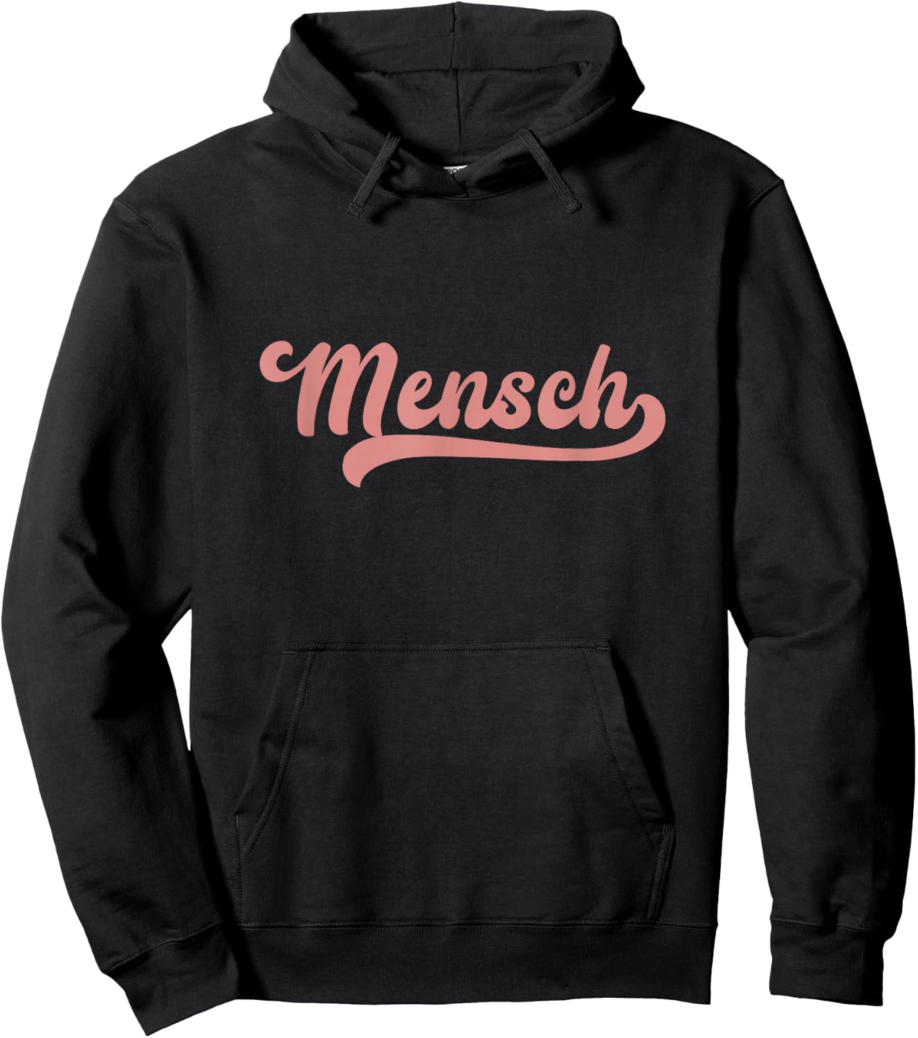 Mensch Hebrew Yiddish Slang Jewish Humor Father's Day Dad Hoodie - Hoodie | Black