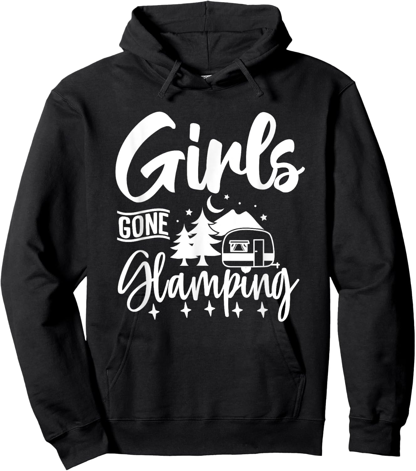 Girls Gone Glamping Nature Adventure Summer Glampers 2024 Hoodie - Hoodie | Black