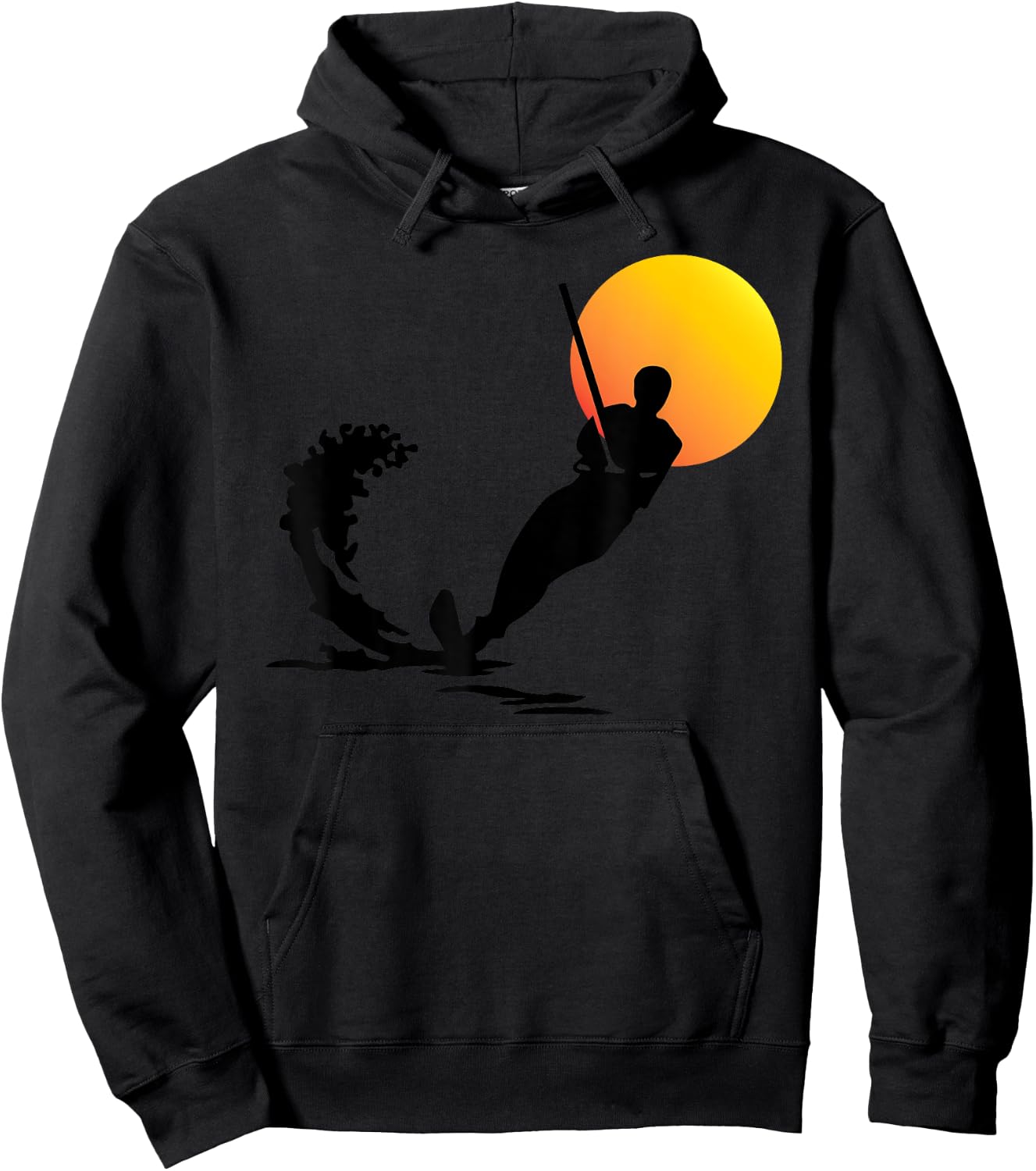 Water Skiing Shirt | Cool Surface Water Sport Lovers Gift Hoodie - Hoodie | Black