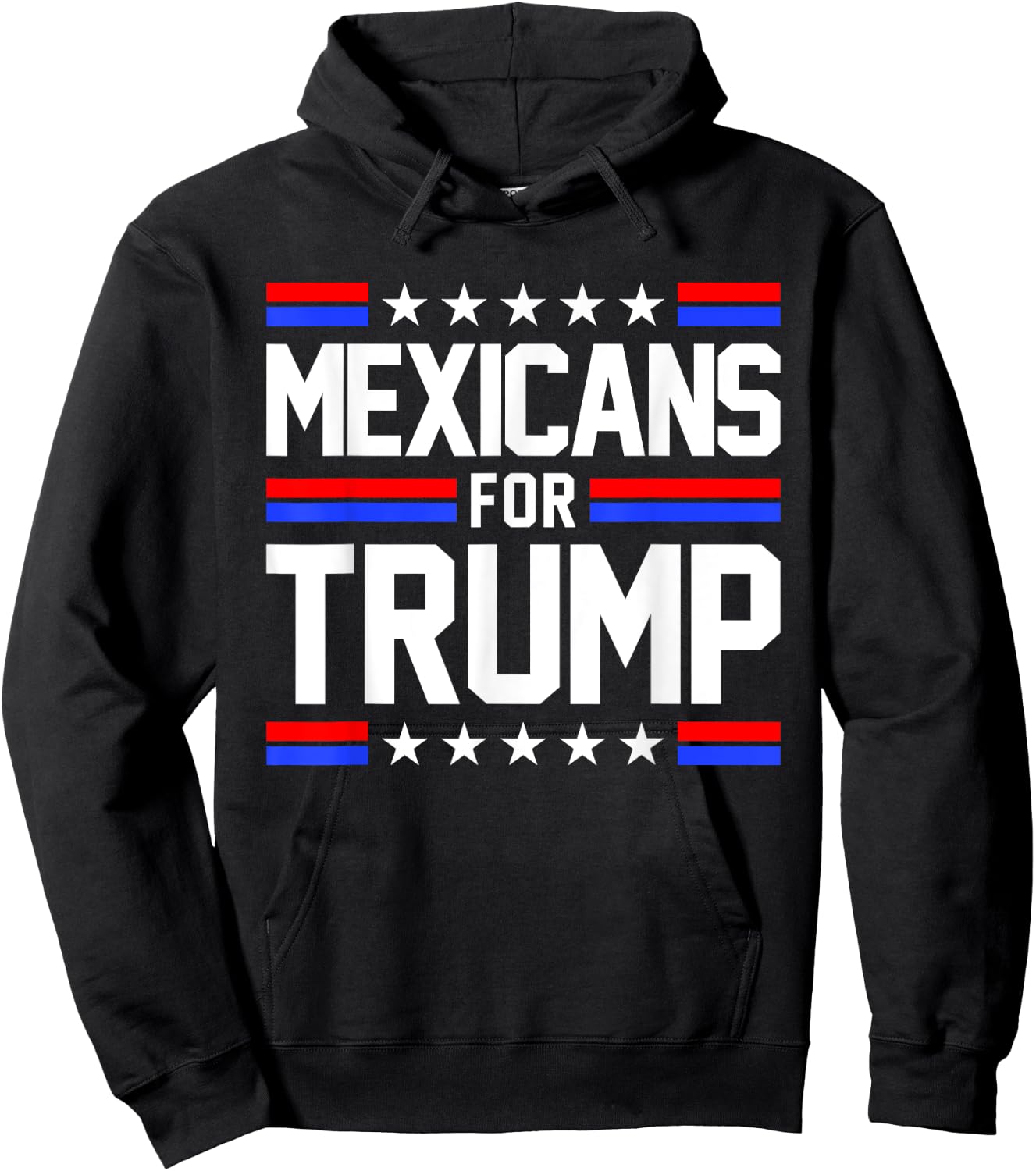 Mexicans For Trump 2024 Mexico USA Friendship Flag President Hoodie - Hoodie | Black