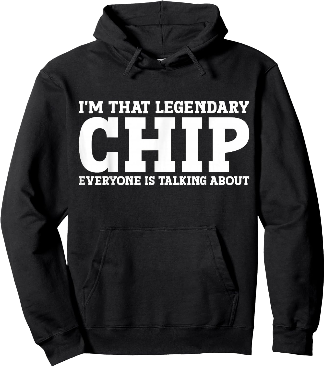 Chip Personal Name First Name Funny Chip Hoodie - Hoodie | Black