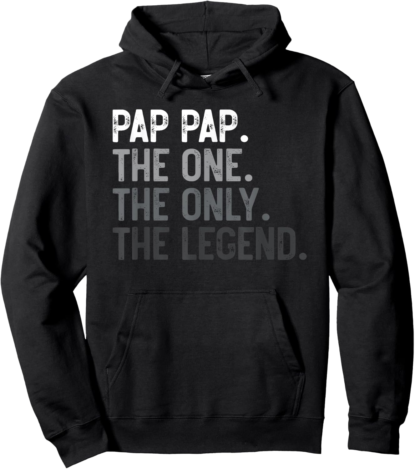 Pap Pap Funny Father's Day - Men's Black Retro Sports - Small - Short Sleeve - Spread Collar - Perfect for Father's Day Hoodie - Hoodie | Black