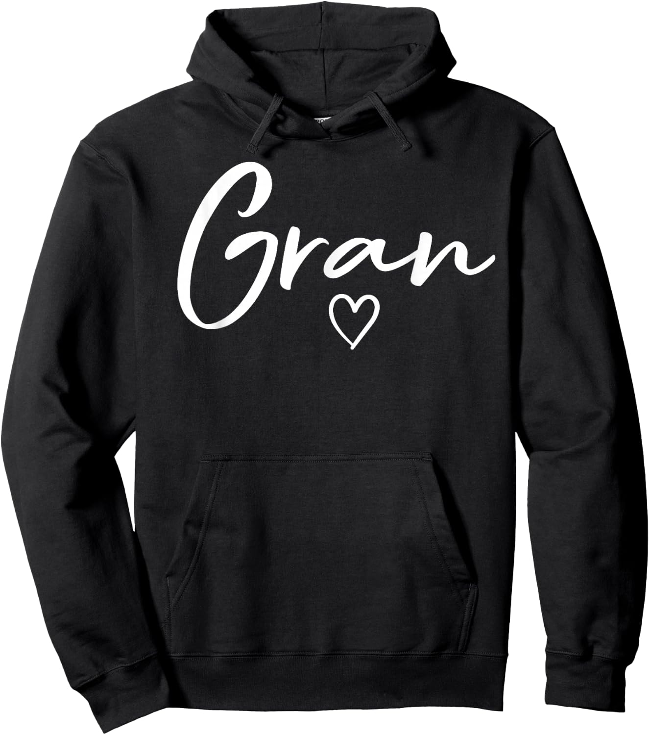 Gran Gifts Grandma Heart Mother's Day Gran Hoodie - Hoodie | Black