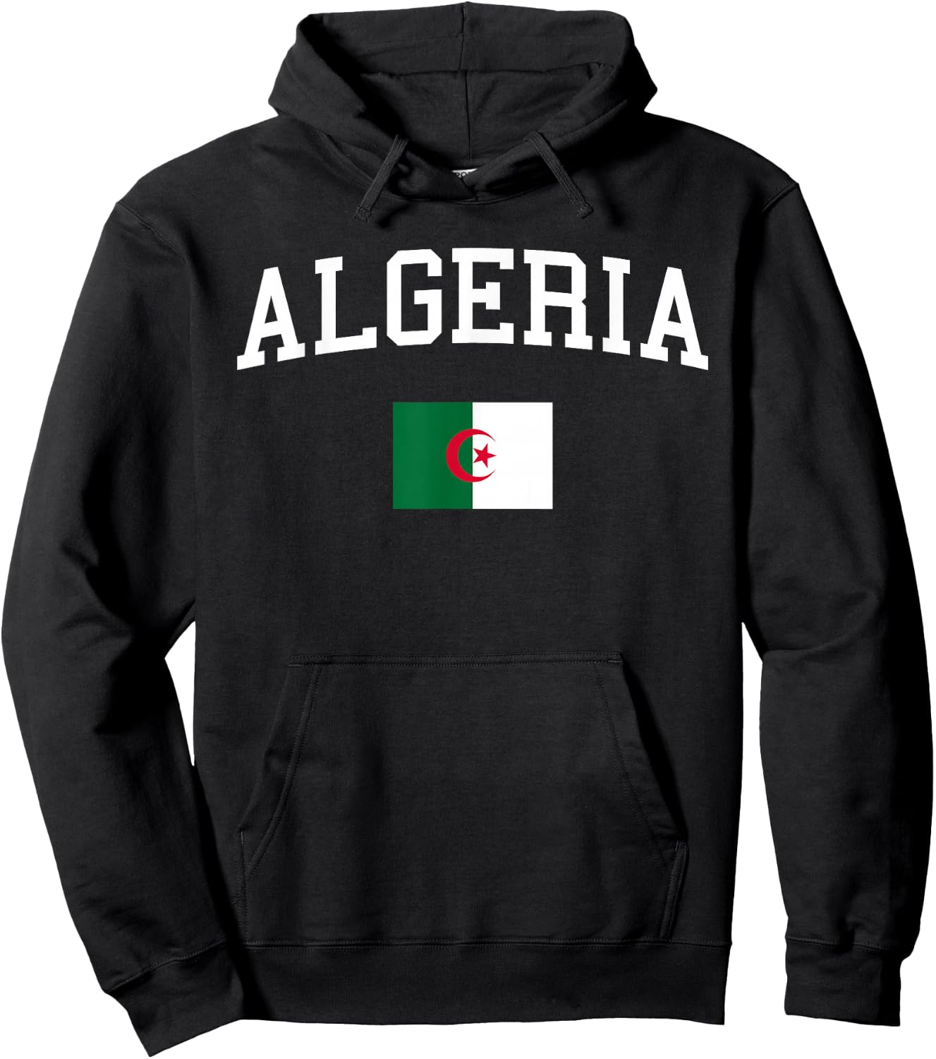 Algerian Flag Men Women Kids Algeria Hoodie - Hoodie | Black