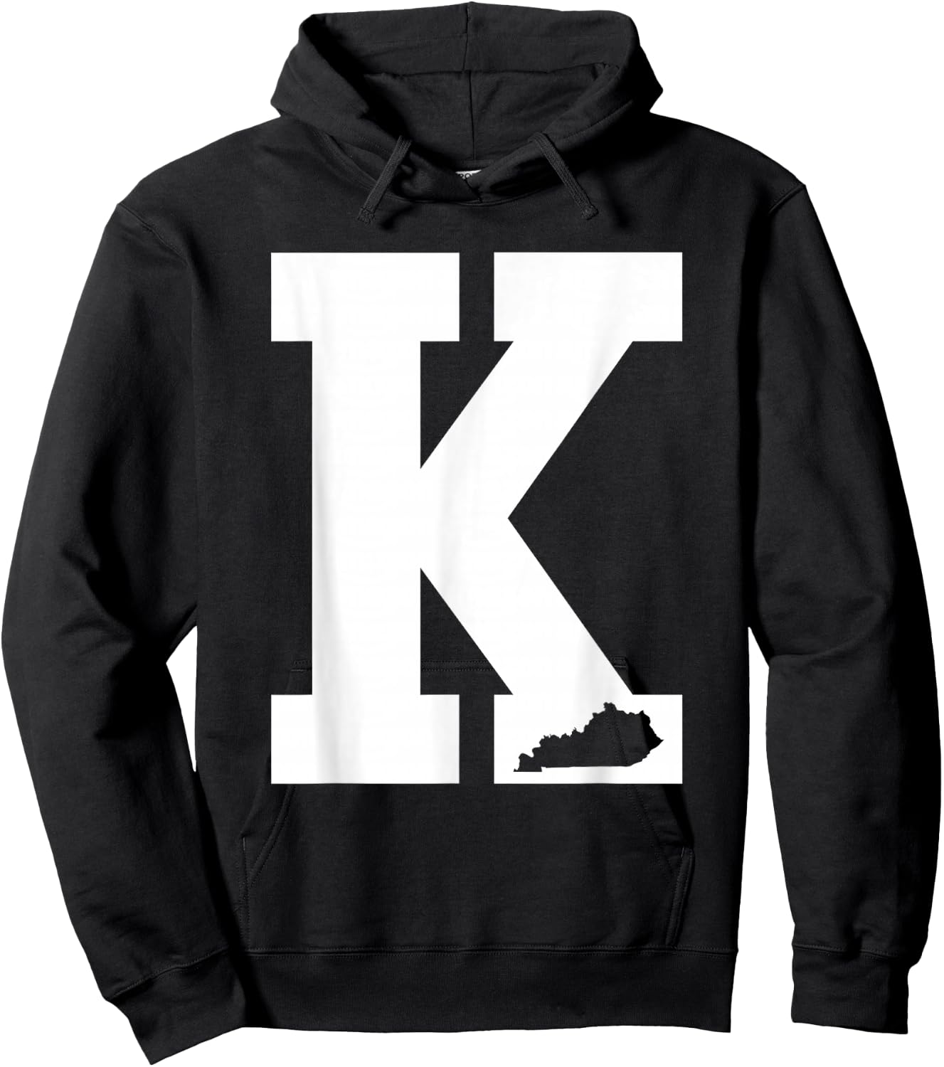 Vintage Letter K Kentucky Blue Hoodie - Hoodie | Black