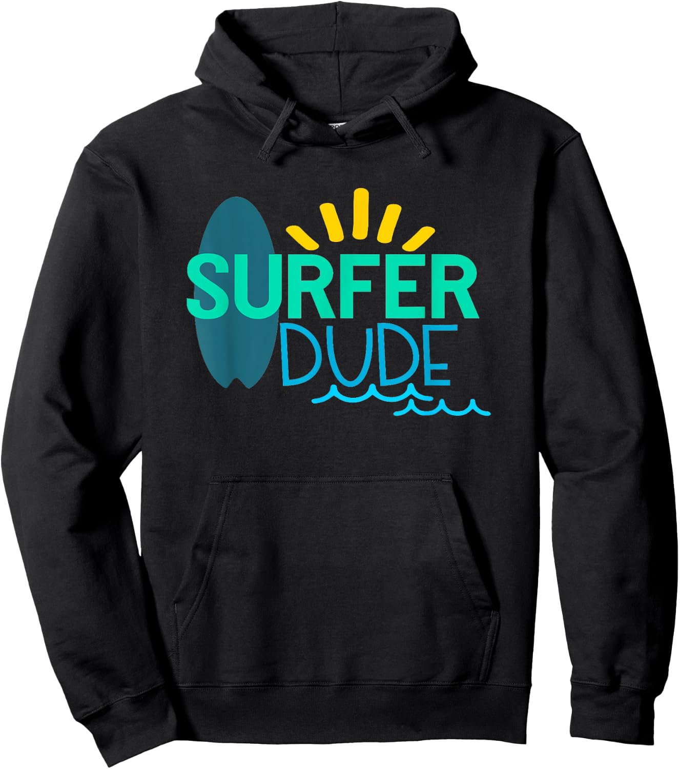 Surfer Dude Hoodie - Hoodie | Black