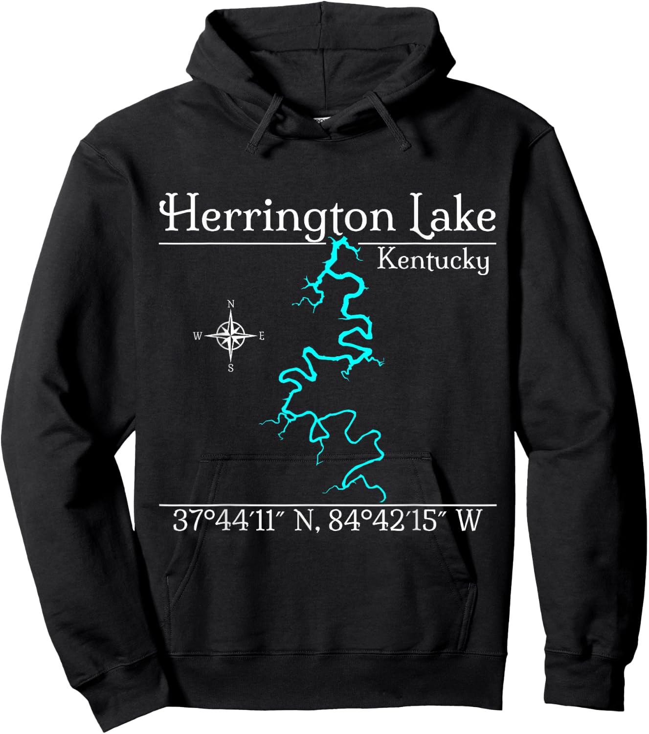 Herrington Lake, Kentucky Hoodie - Hoodie | Black