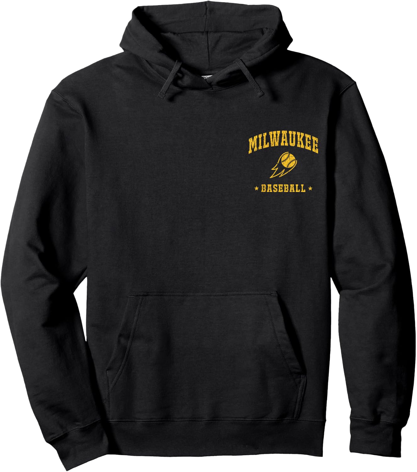 Milwaukee Baseball Vintage Gameday Retro Baseball Lover Hoodie - Hoodie | Black