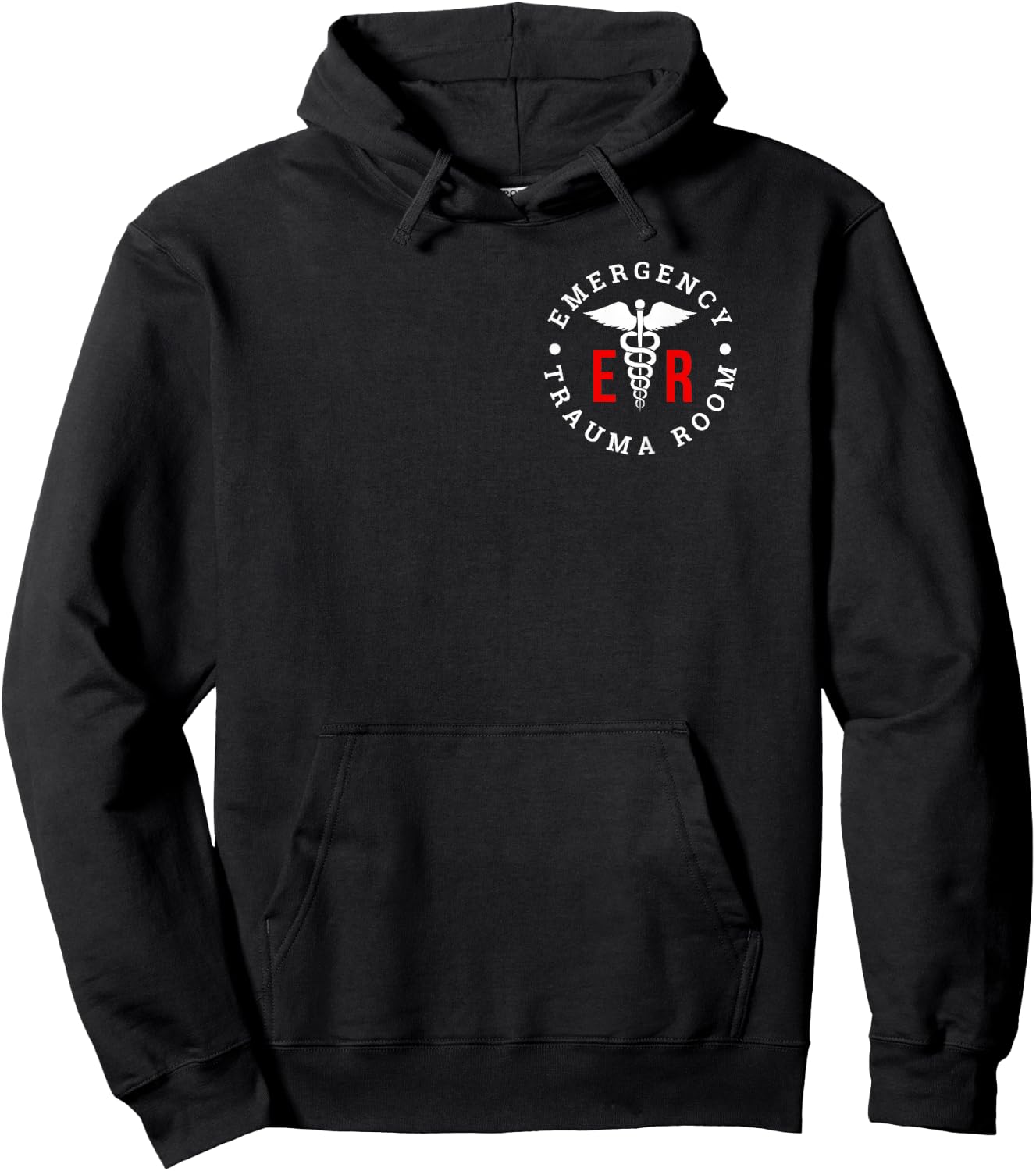 Emergency Department ER Trauma Front and Back Design Hoodie - Hoodie | Black