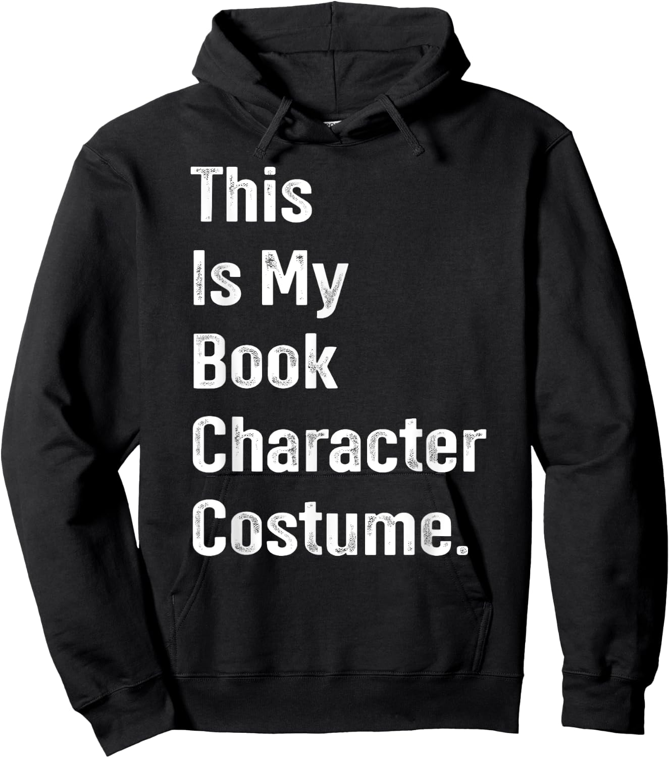 This is book character costume easy lazy DIY halloween party Hoodie - Hoodie | Black