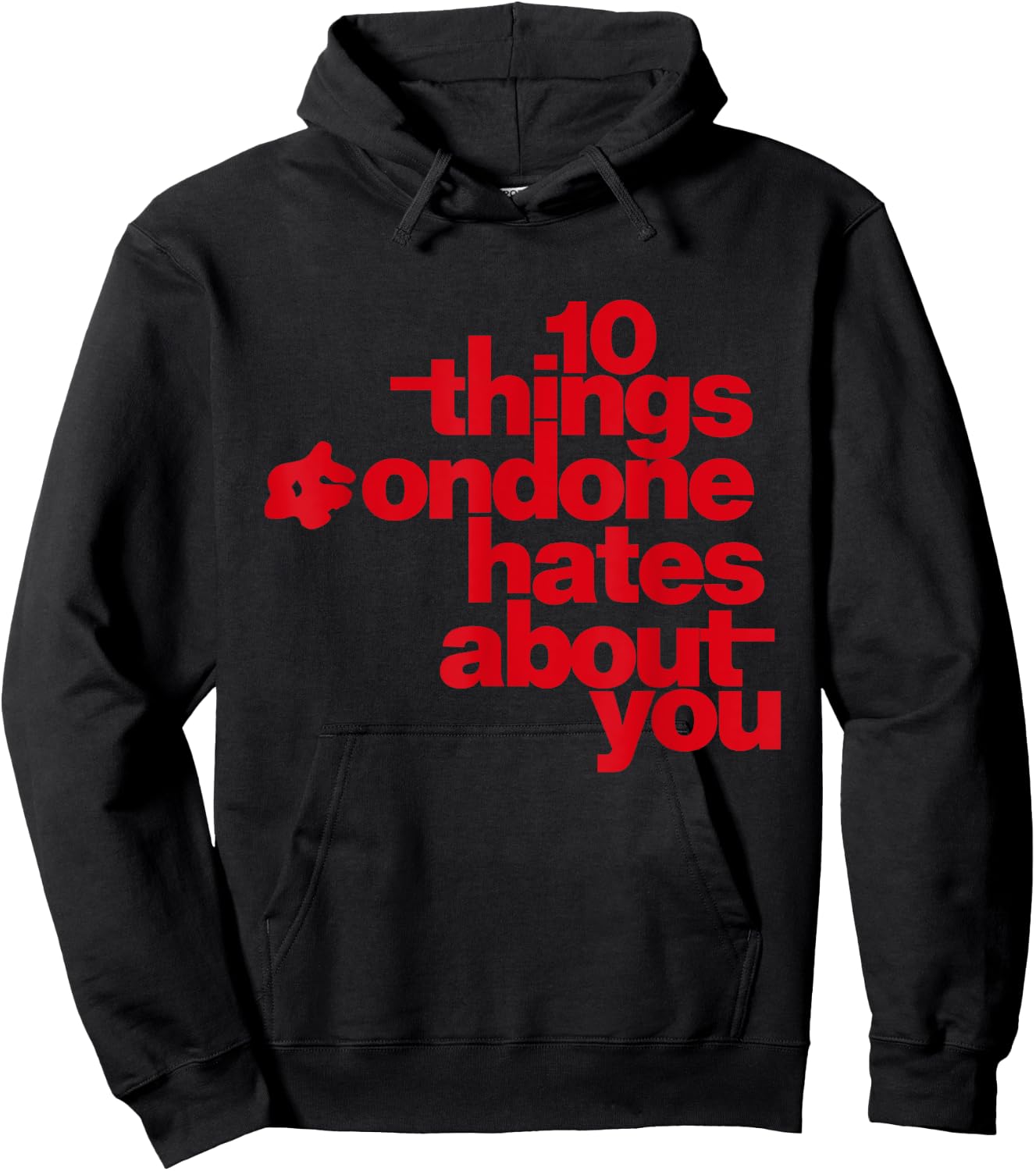 10 Things Condone Hates About You Hoodie - Hoodie | Black