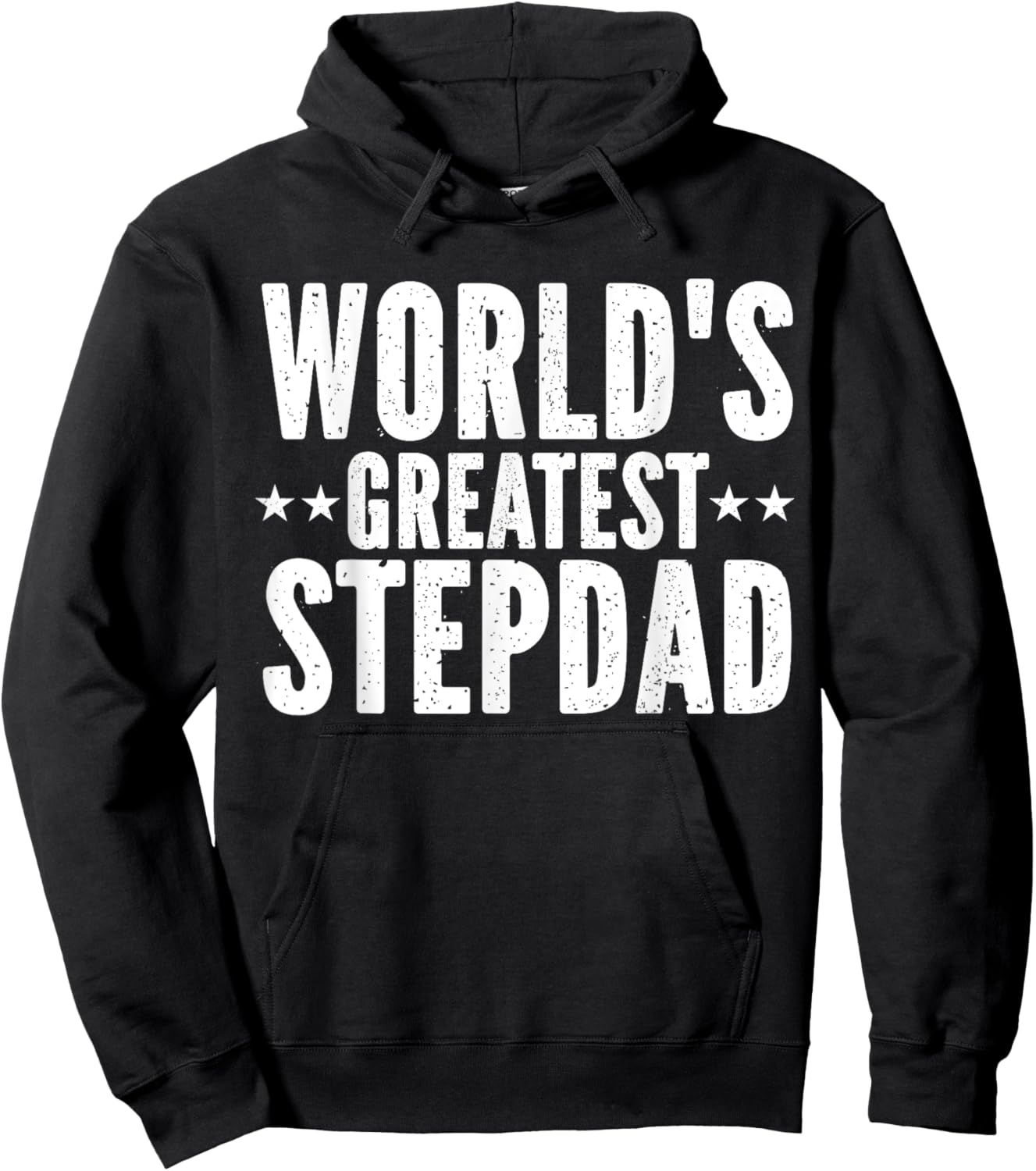 World's Greatest Stepdad Funny Father's Day Papa Daddy Hoodie - Hoodie | Black
