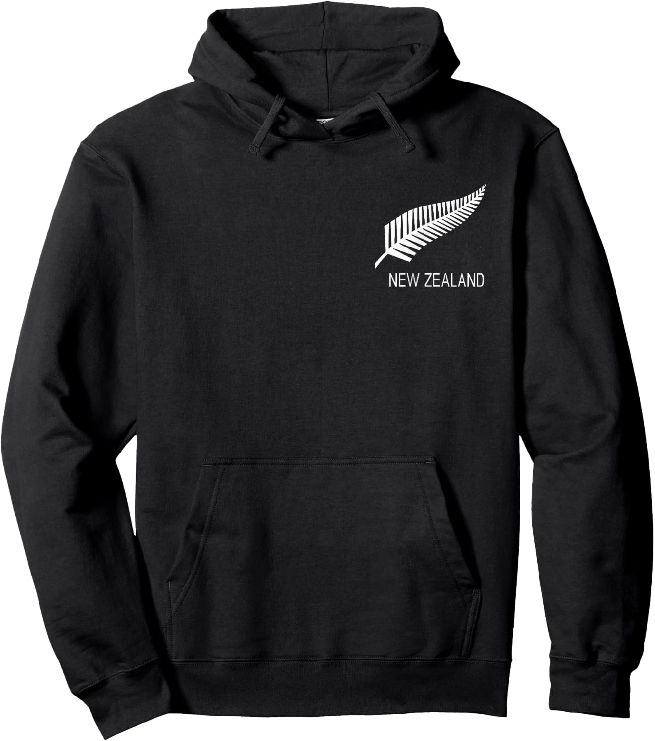 Black New Zealand Fern Shirt Black Proud Kiwi NZ Rugby Hoodie - Hoodie | Black