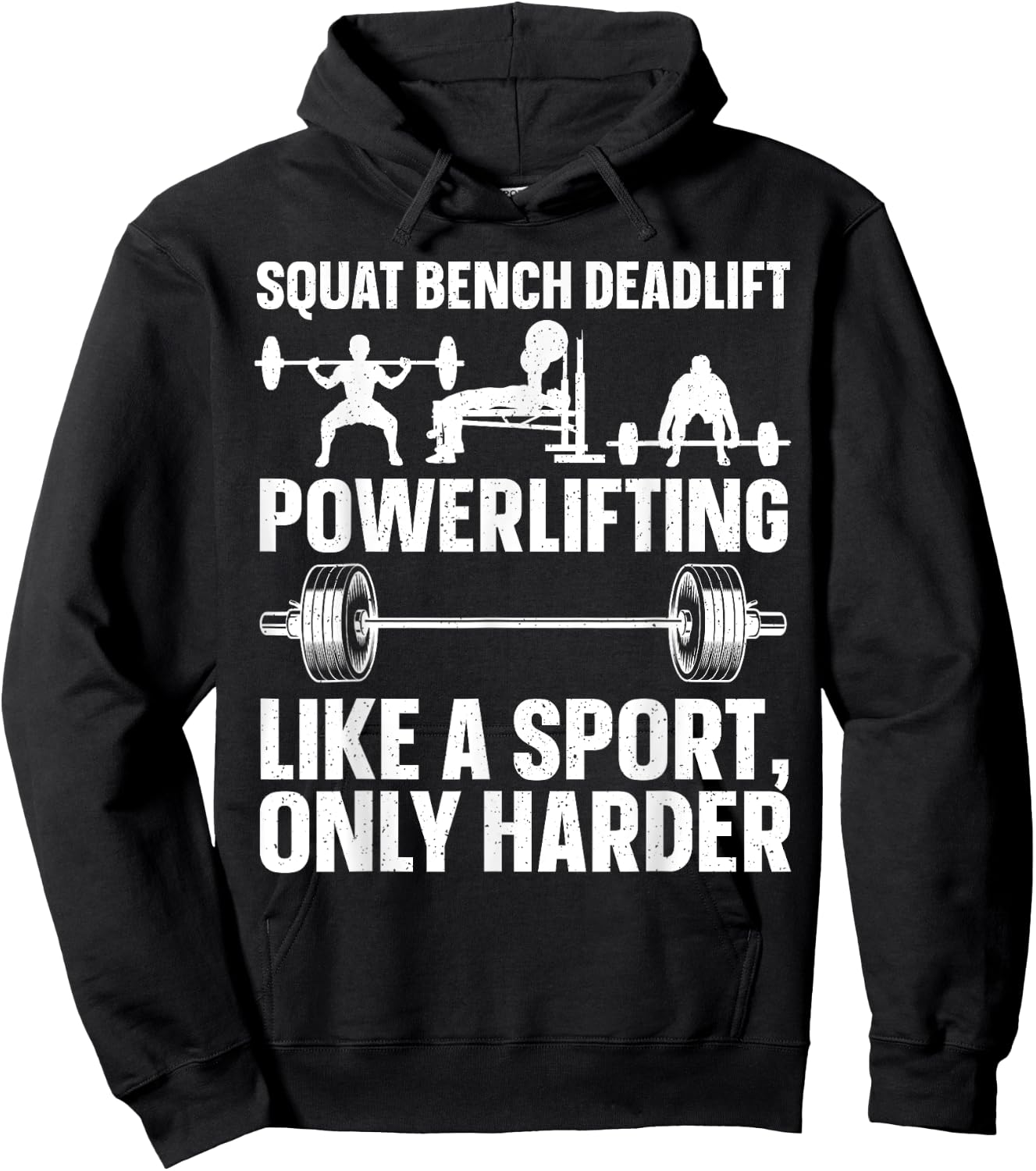 Powerlifting Design Women Weightlifter Power Lifting Hoodie - Hoodie | Black