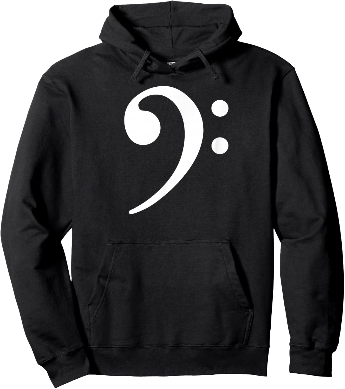 Kickazz Bass Player Bass Note F Key - Bass Clef, Black, Men's Small, Short Sleeve, Classic Fit, Polyester 100% Hoodie - Hoodie | Black