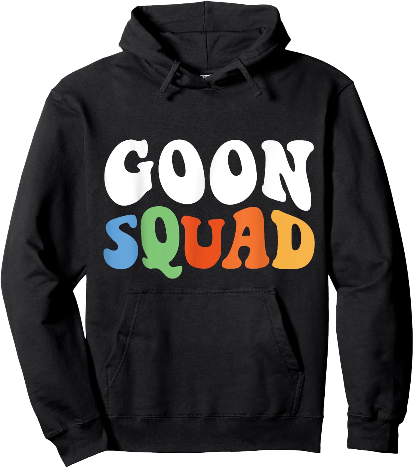 Men Women Boys Girls Funny Retro Goon Squad Hoodie - Hoodie | Black