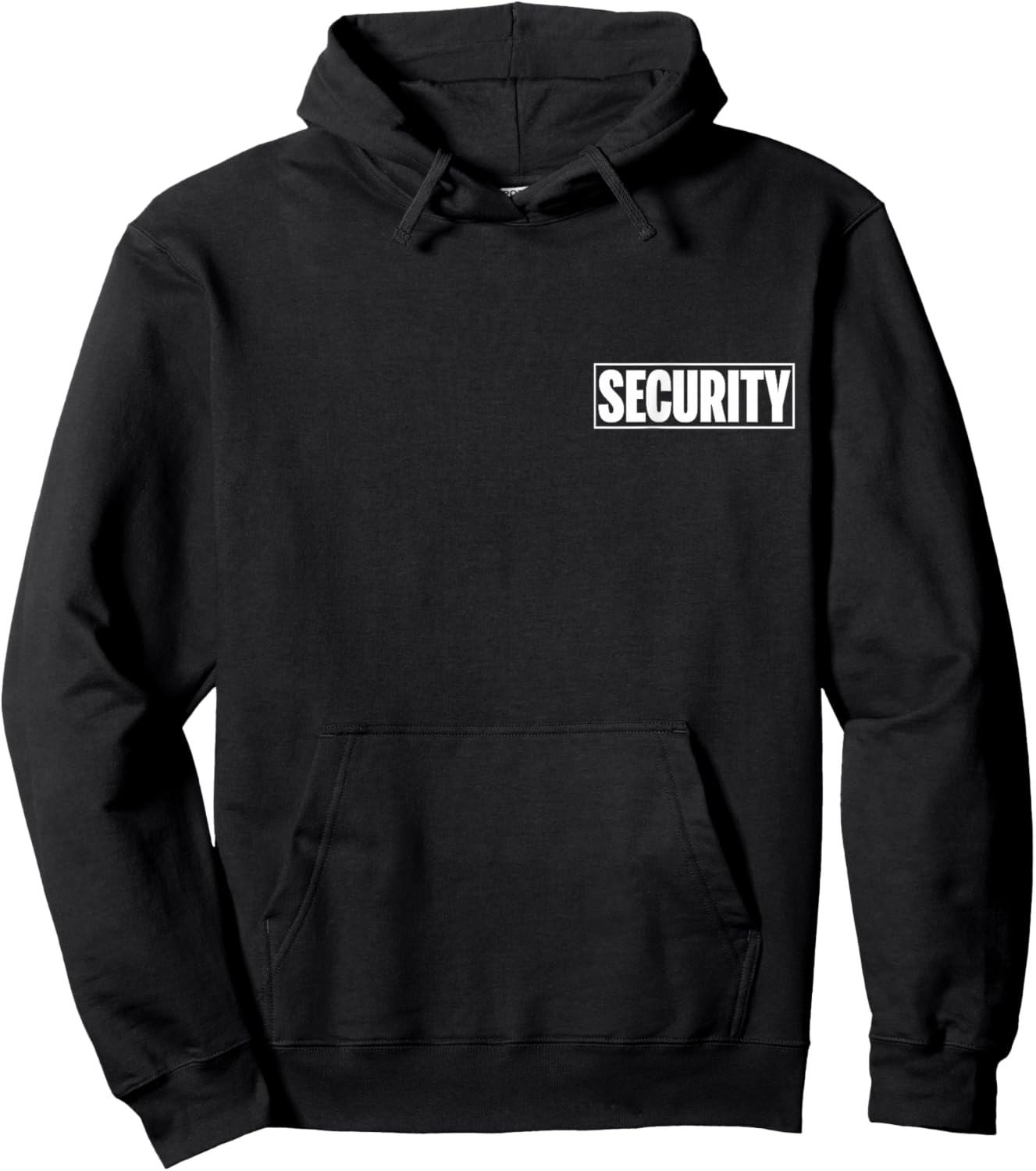 Security Officer Front & back apparel Black Security Guard Hoodie - Hoodie | Black