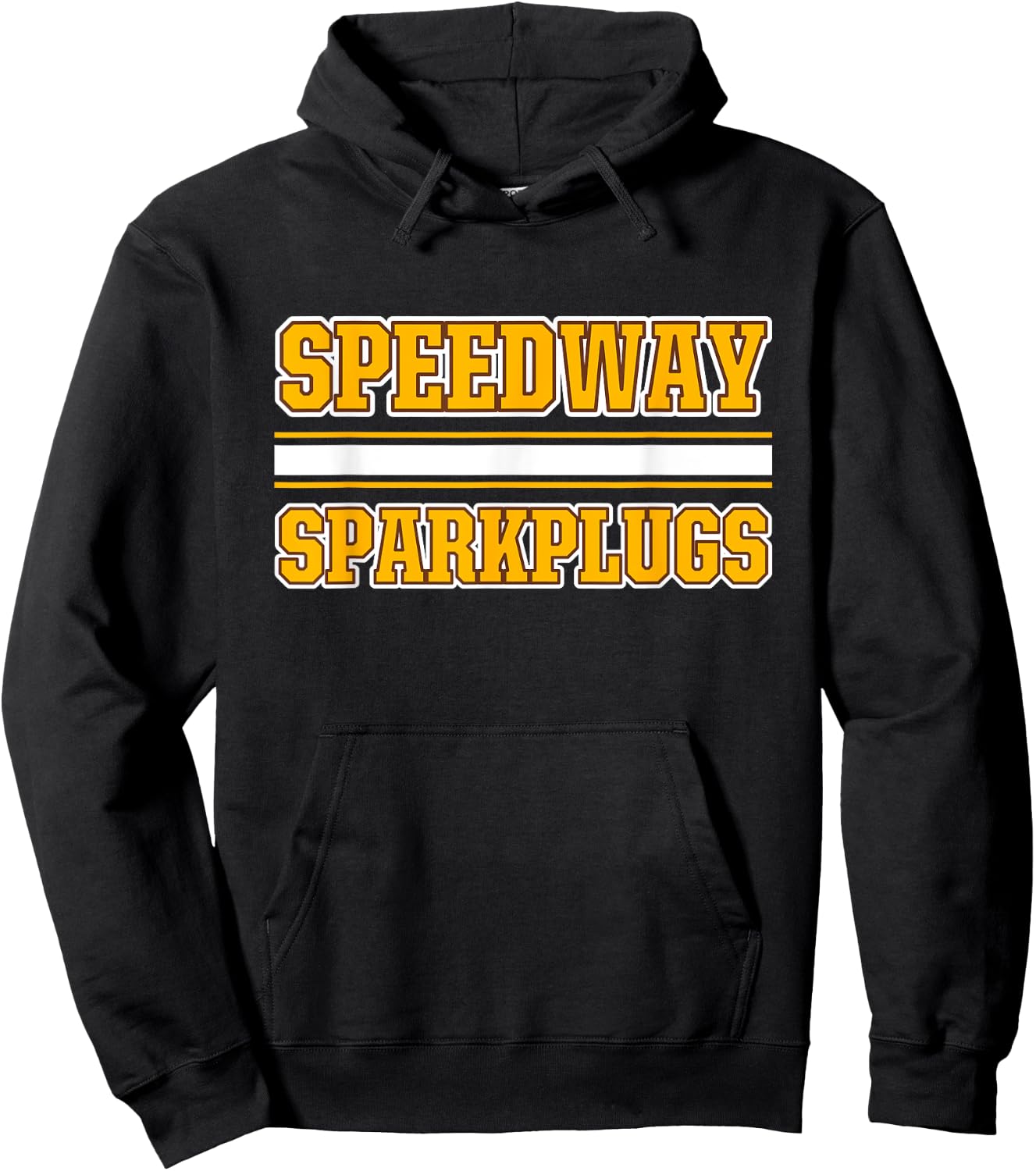 Speedway Sparkplugs Horizontal Stripes Hoodie - Hoodie | Black