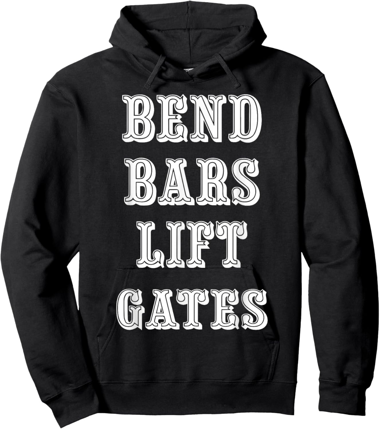 Bend Bars Lift Gates Hoodie - Hoodie | Black