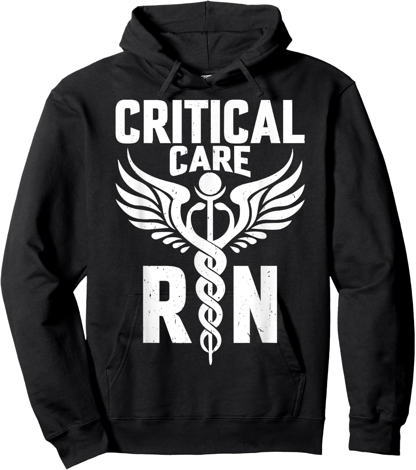 Critical Care RN - Caduceus Registered Nurse Nursing Gifts Hoodie - Hoodie | Black