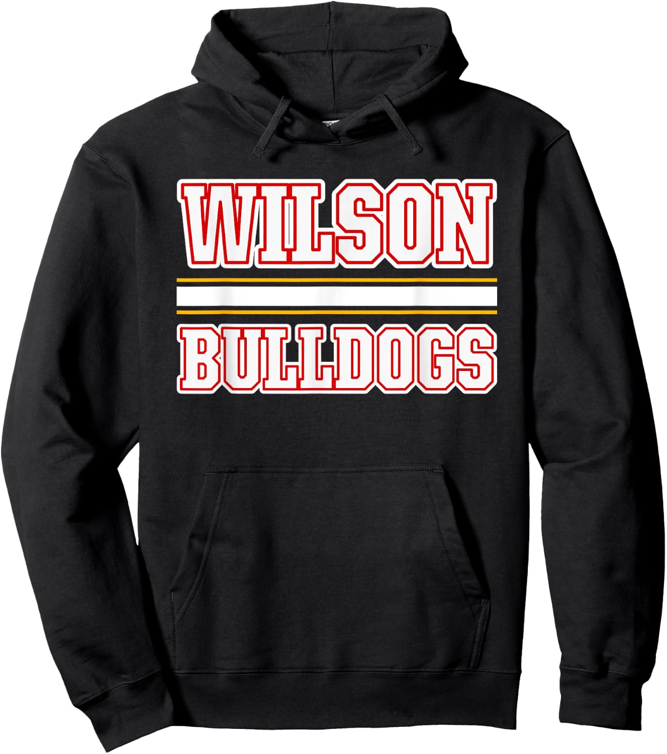 Wilson Bulldogs Horizontal Stripes Hoodie - Hoodie | Black