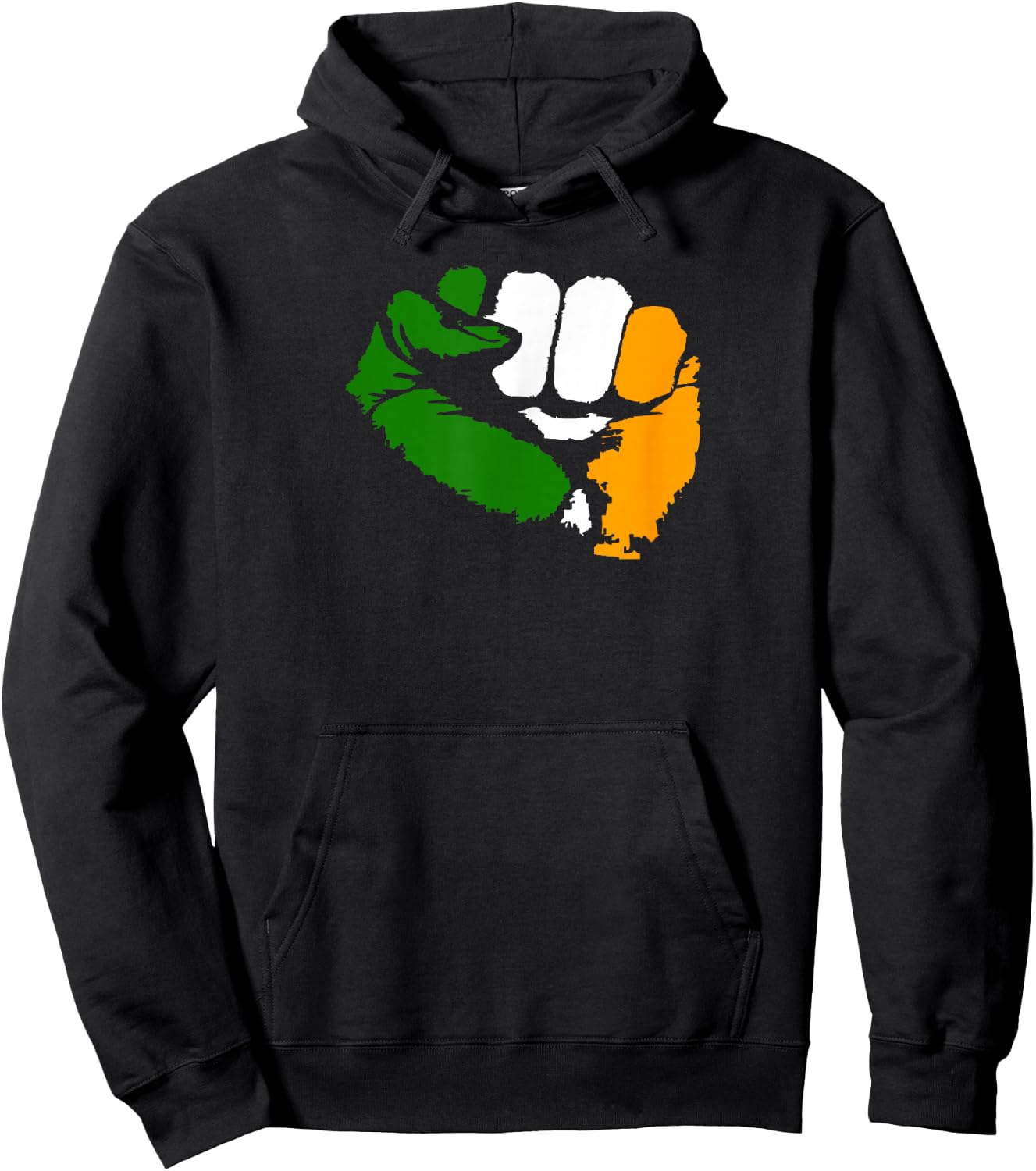 Tricolour Fist Irish Republican Design Hoodie - Hoodie | Black
