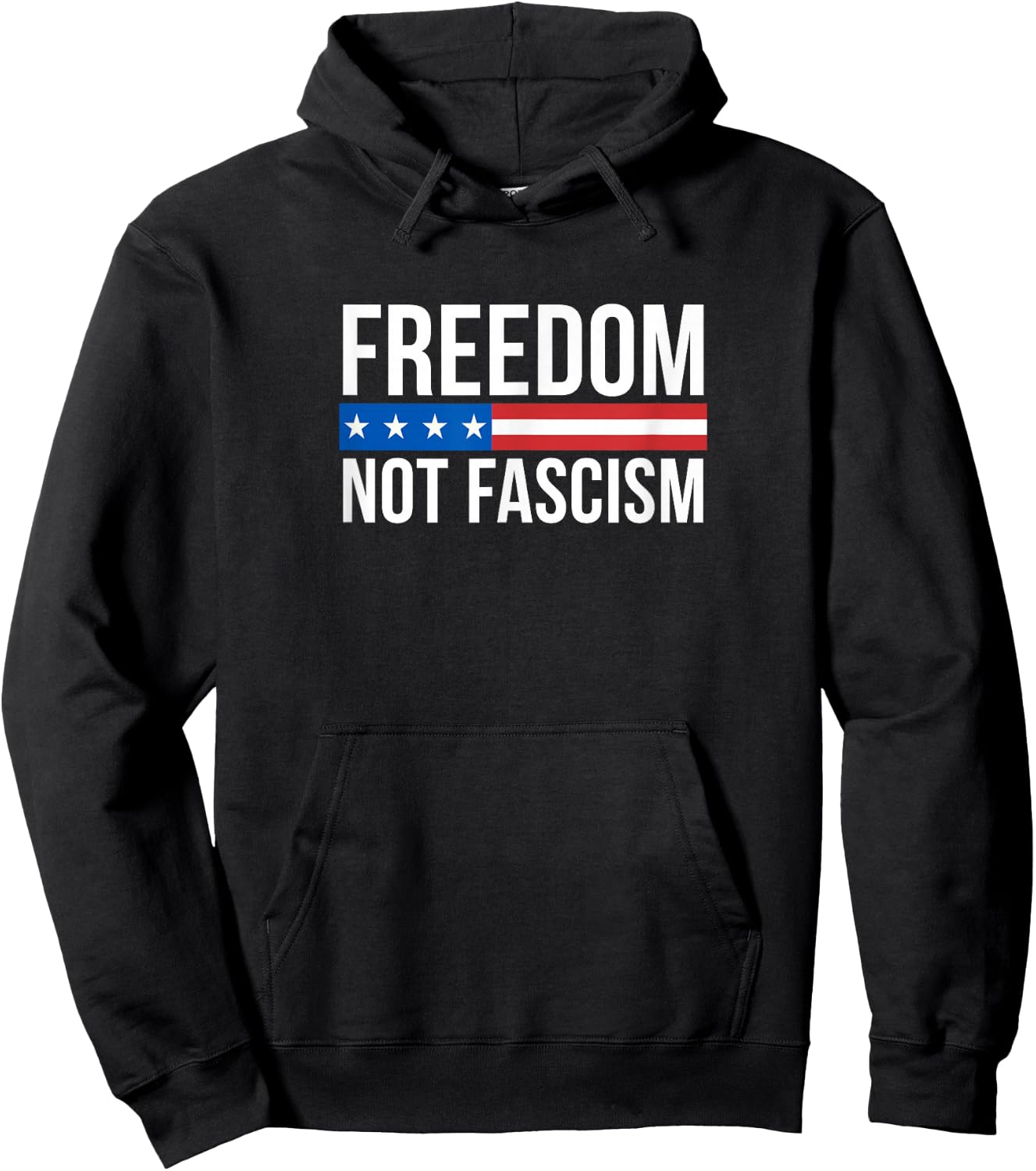 Freedom Not Fascism - Black Classic Fit Sleeveless - -Adults - Small Hoodie - Hoodie | Black