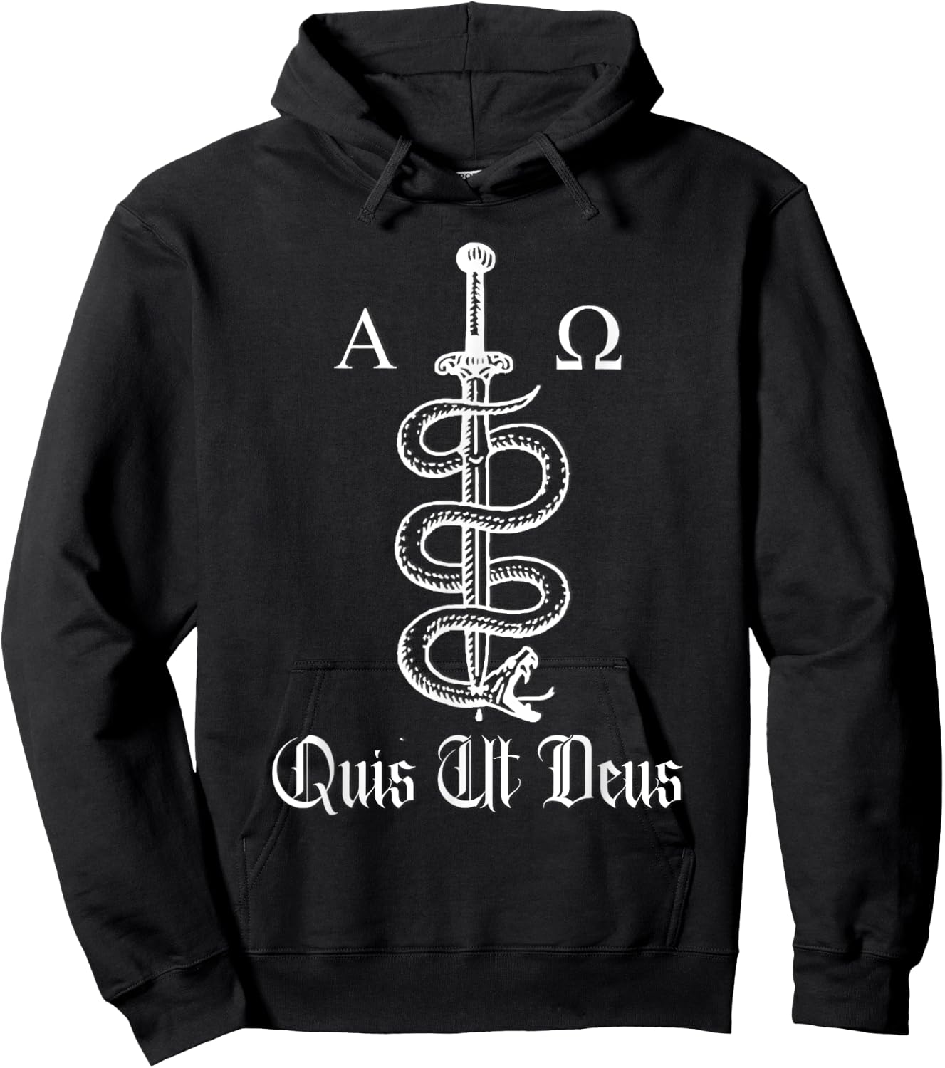 Saint Michael The Archangel Traditional Latin Catholic Hoodie - Hoodie | Black