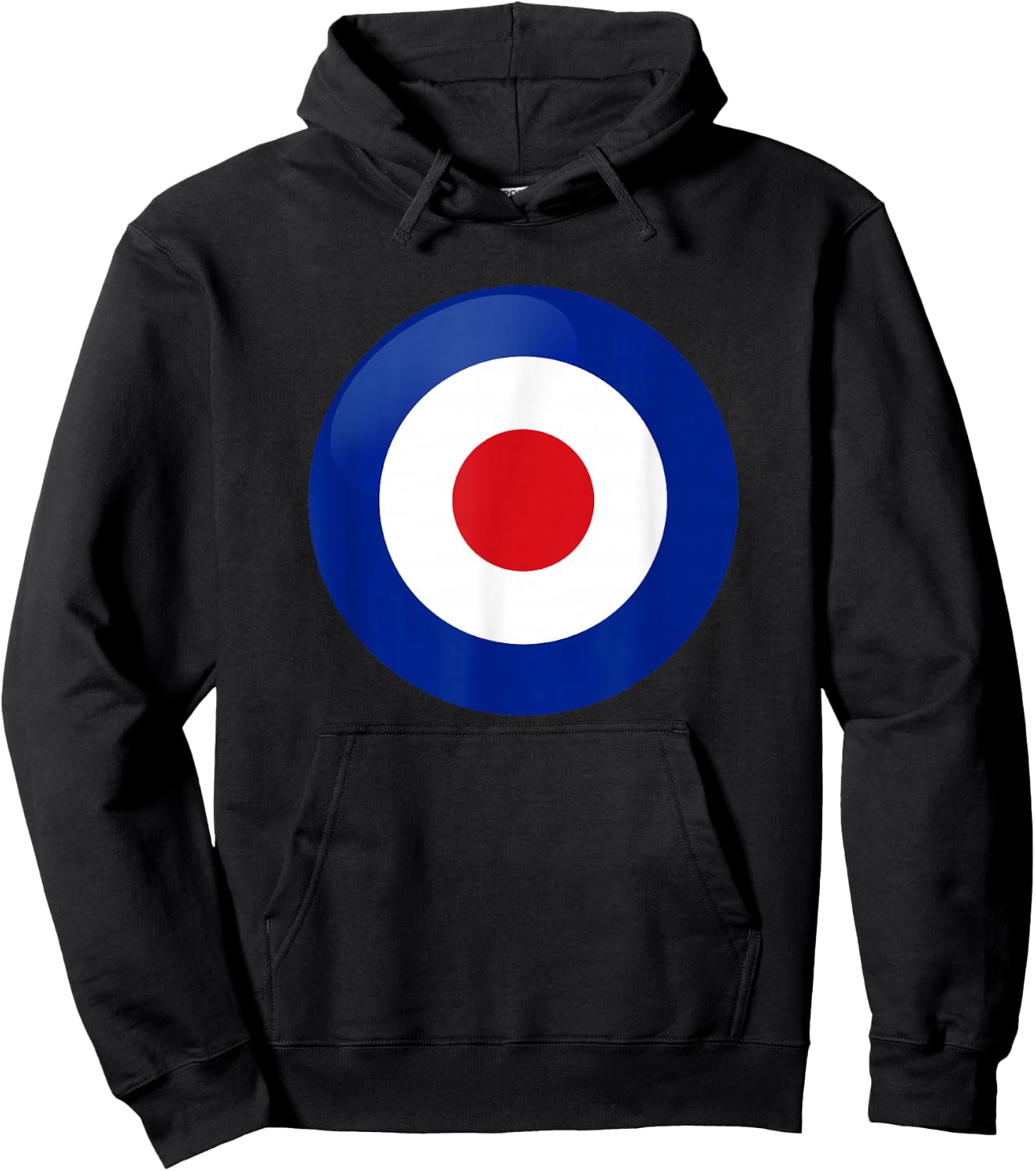 Vintage British RAF Mod Bullseye Retro Symbol Roundel Target Hoodie - Hoodie | Black