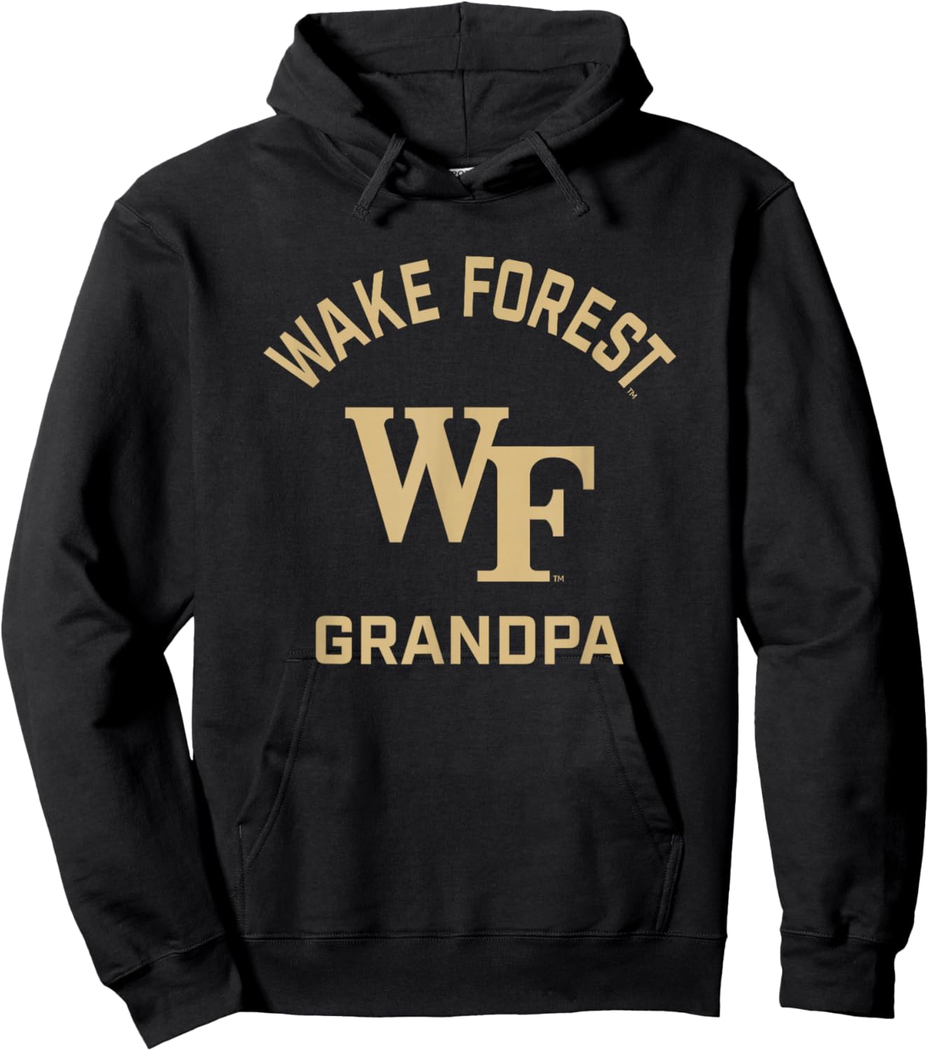 Wake Forest Demon Deacons Arched Grandpa Hoodie - Hoodie | Black