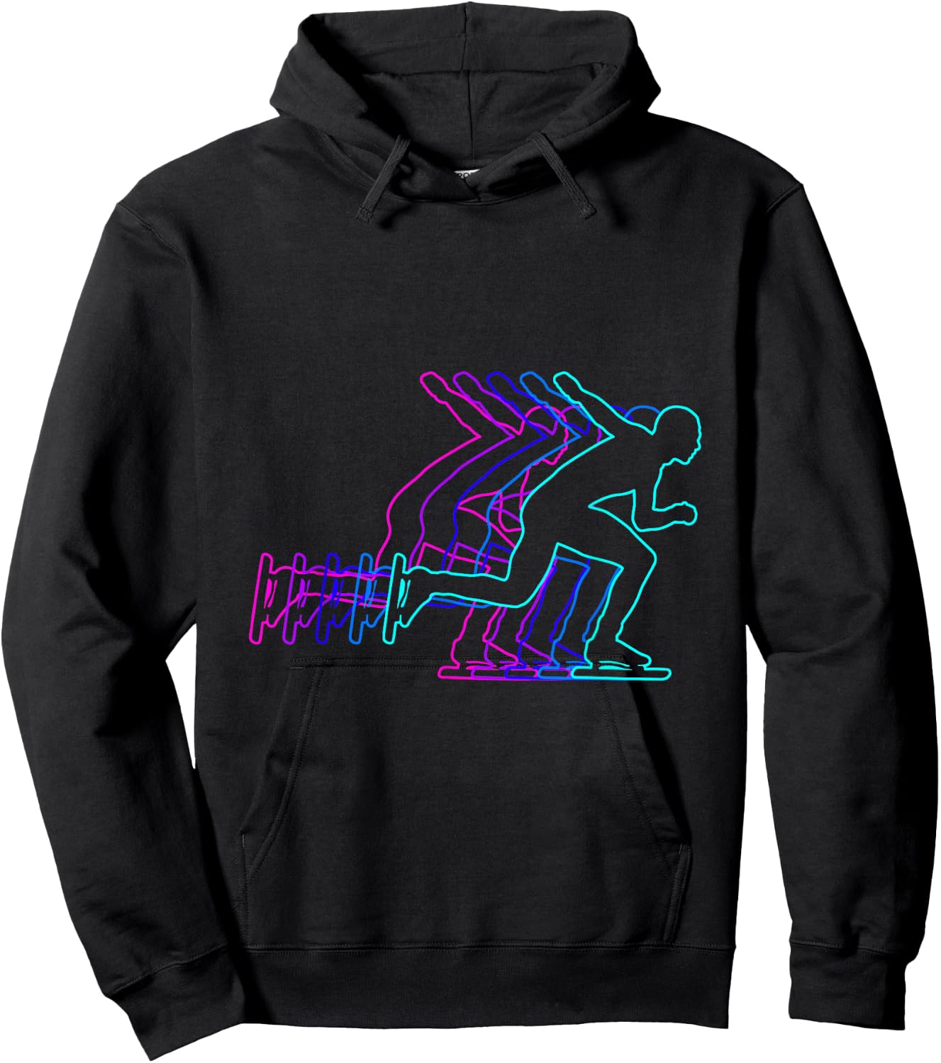 Speed Skating Speed Skater Gift Clothes For Boys Youth Men K Hoodie - Hoodie | Black