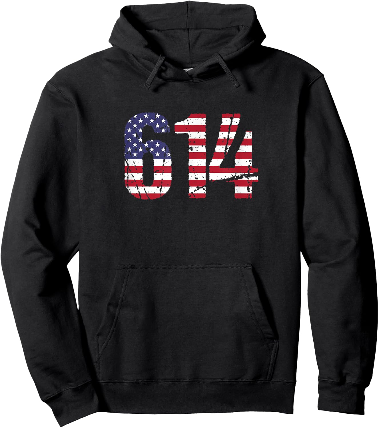 614 Ohio Area Code Hoodie - Hoodie | Black