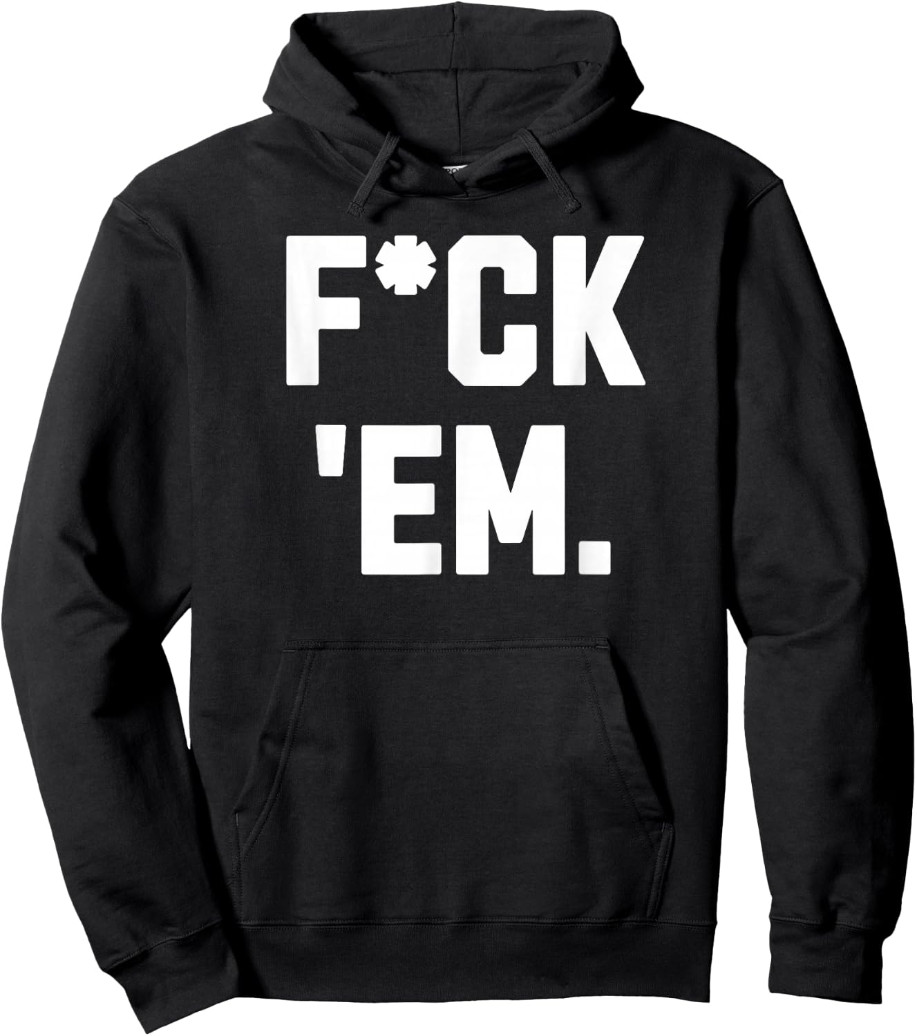Duran Fuck'Em Women -Adults Red Small Classic Fit Modern Classic Letter Print Hoodie - Hoodie | Black