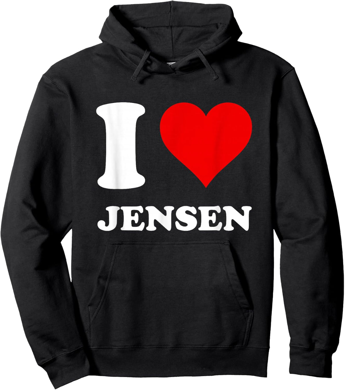 I Love Jensen Hoodie - Hoodie | Black
