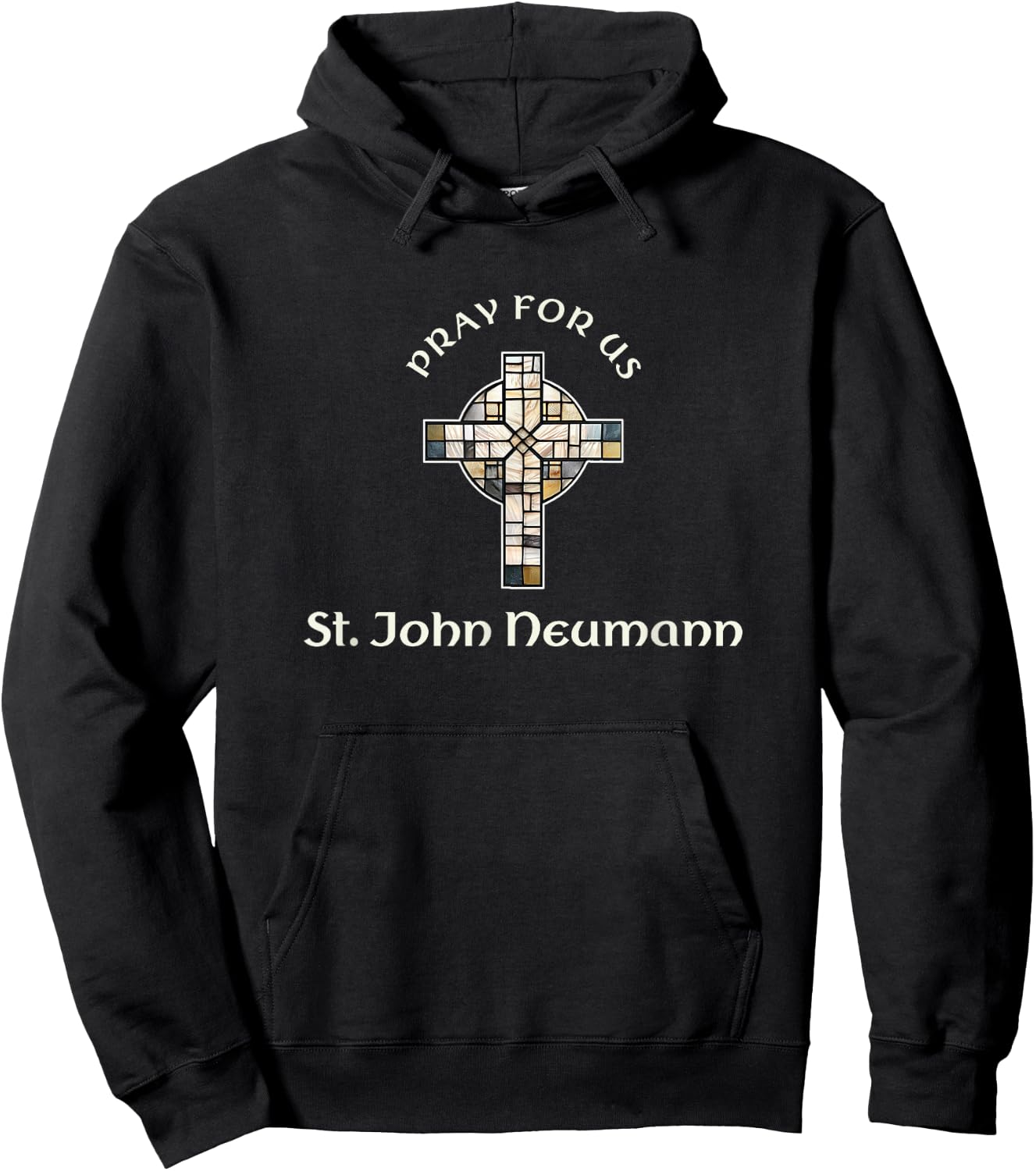 Pray For Us St John Neumann Hoodie - Hoodie | Black