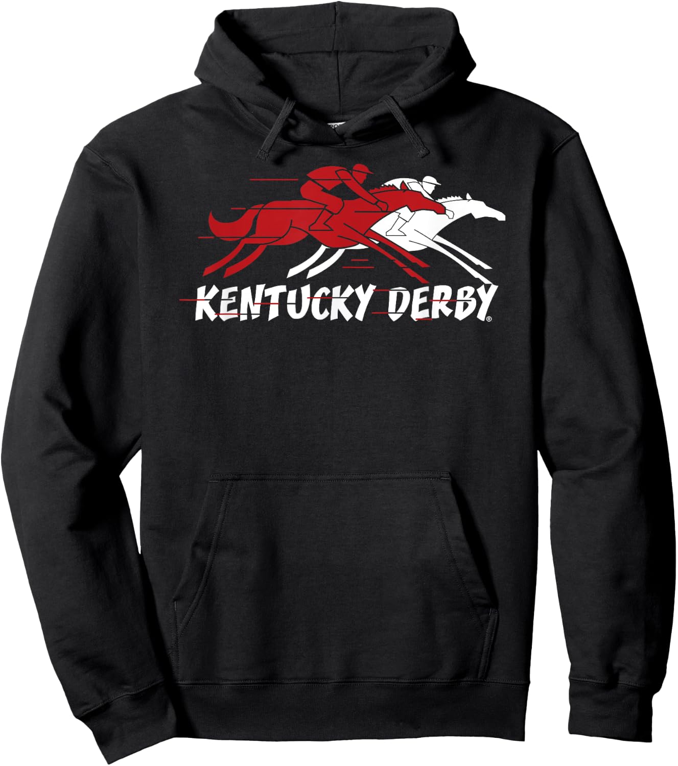 Kentucky Derby Horse Race Logo Officially Licensed Hoodie - Hoodie | Black