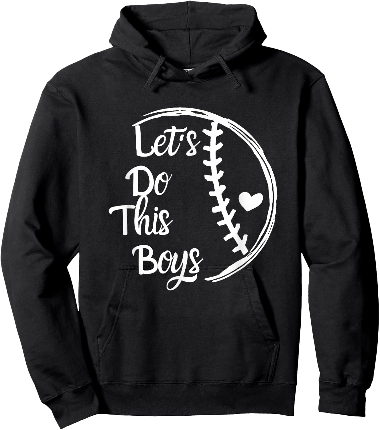 Baseball Mom Shirt Baseball Gift Let's Do This Boys Hoodie - Hoodie | Black