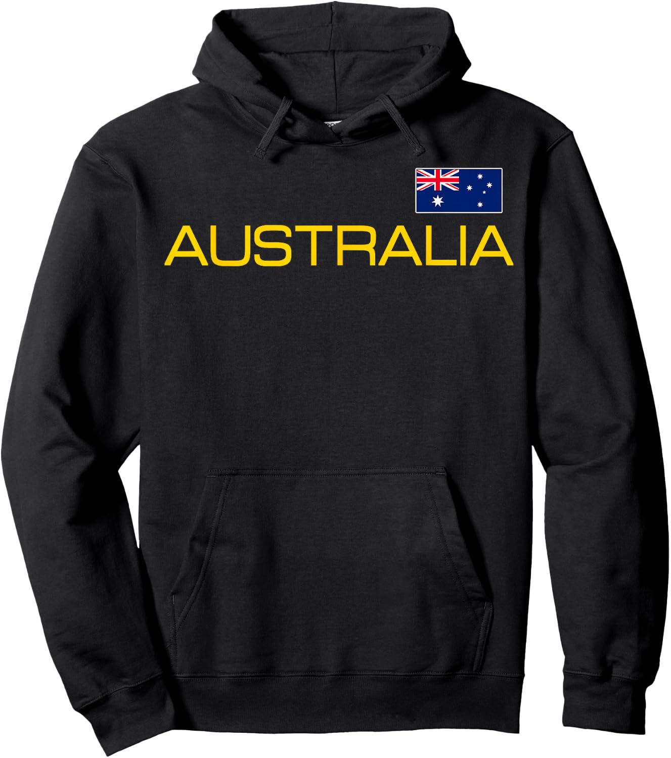 Australia Flag Australian Athletic Sports Jersey Style Hoodie - Hoodie | Black