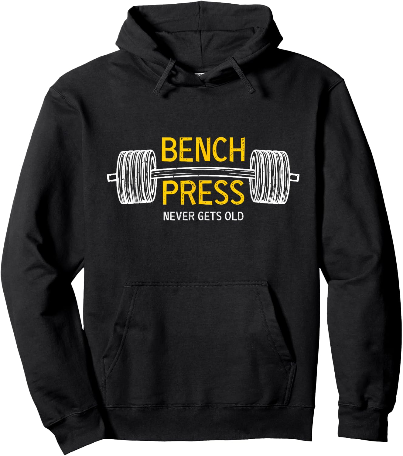 Cool Bench Press with never gets old Hoodie - Hoodie | Black