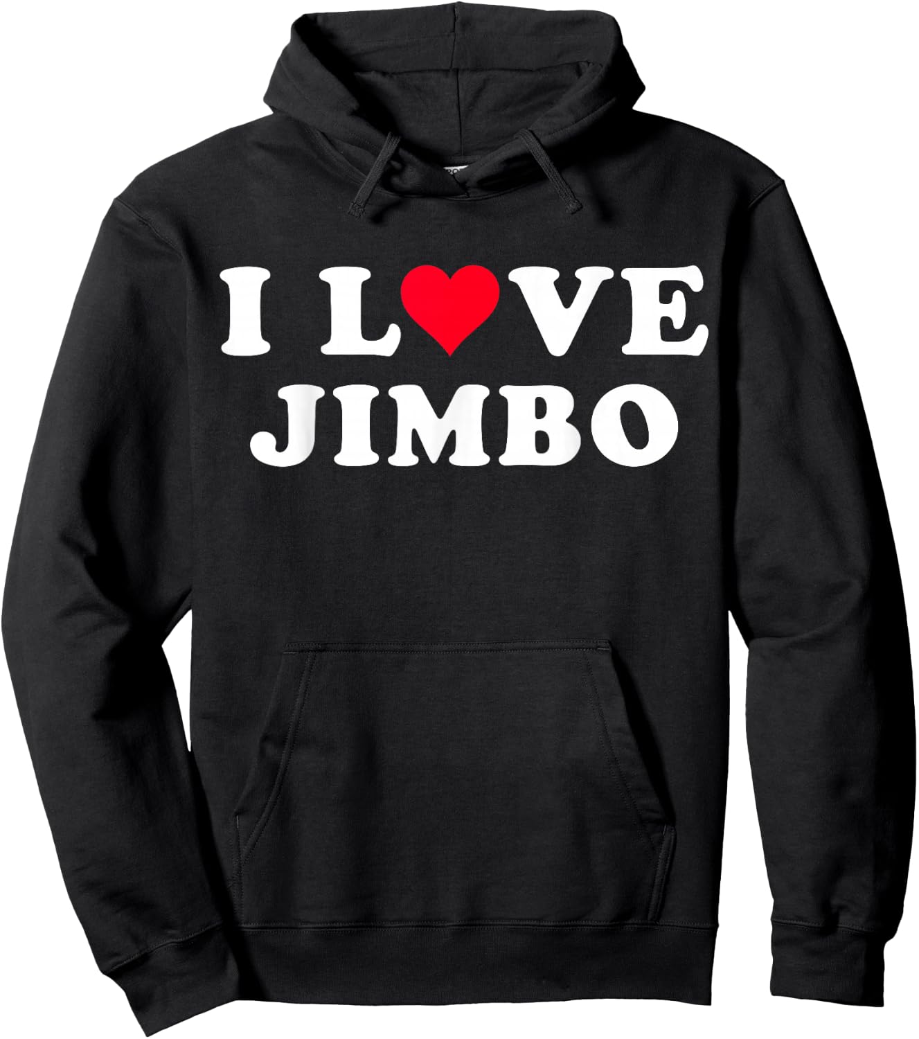 I Love Jimbo Matching Girlfriend & Boyfriend Jimbo Name Hoodie - Hoodie | Black