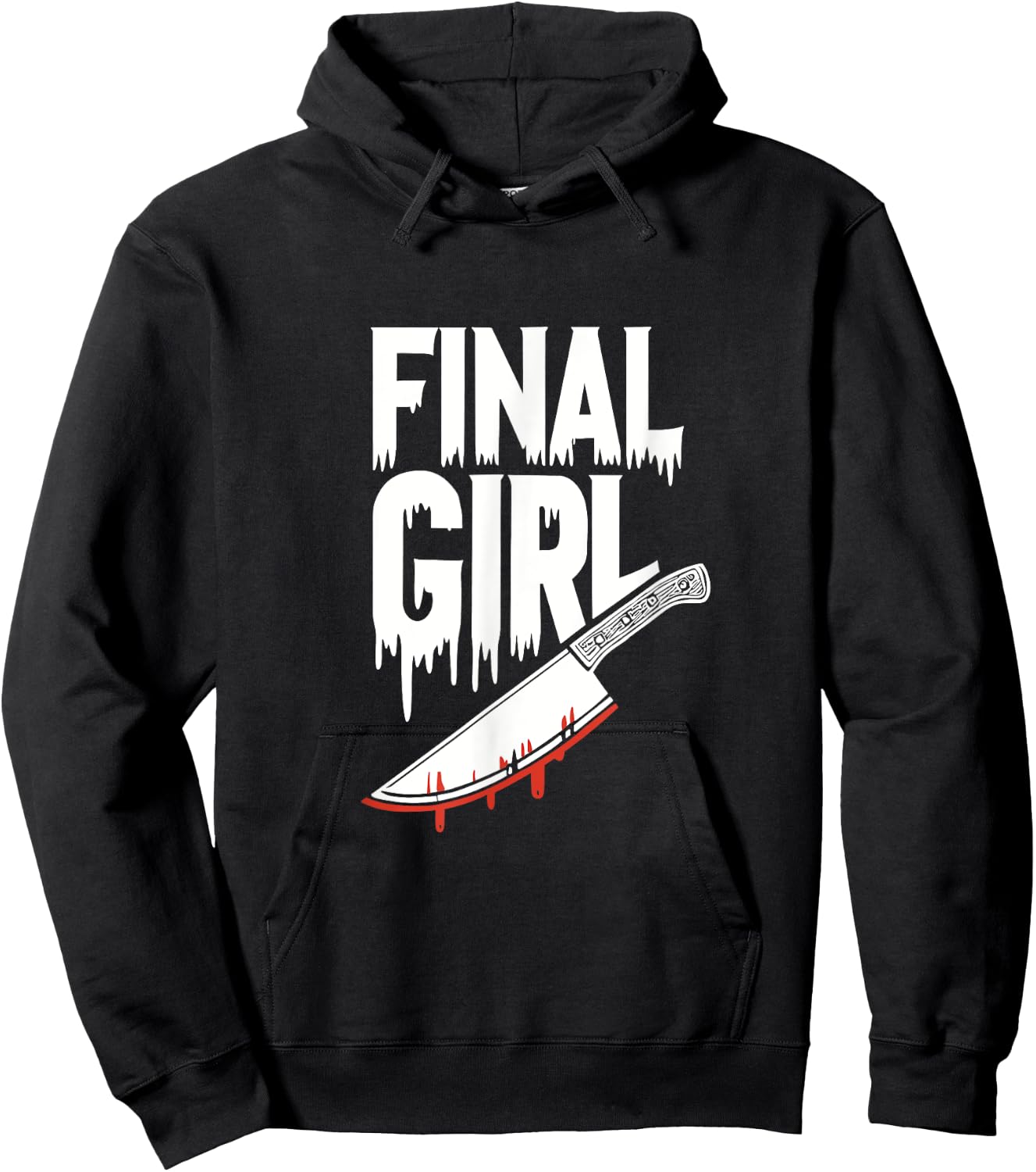 Horror Final Girl Slasher Horror Hoodie - Hoodie | Black