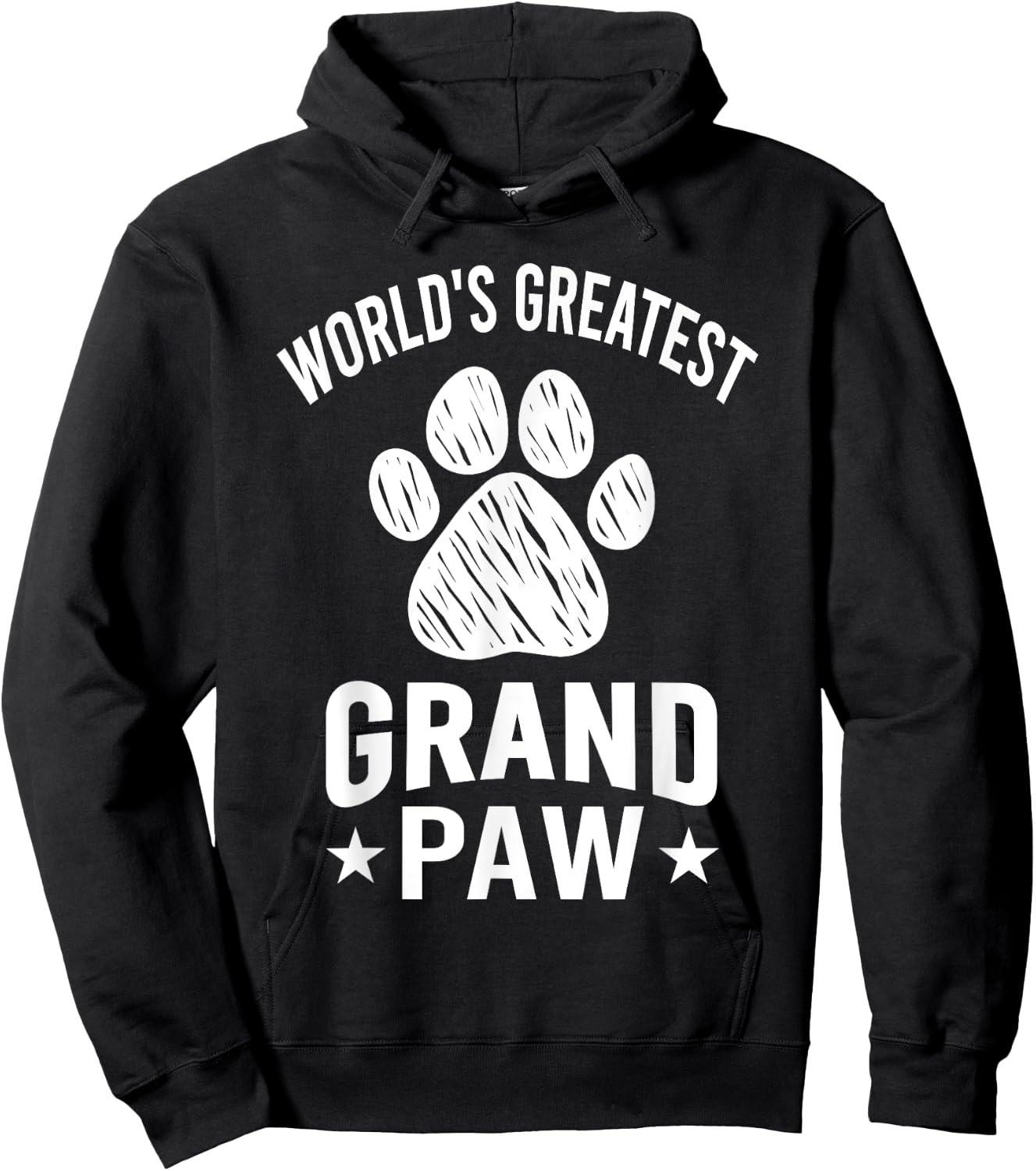 World's Greatest Grand Paw Dog Greatest Grandpa Funny Hoodie - Hoodie | Black