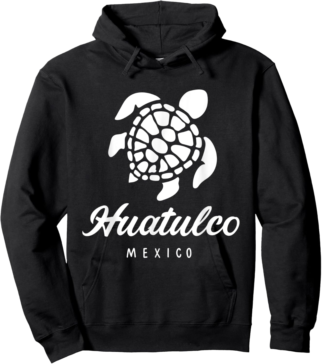 Huatulco Mexico Vacation & Cruise With Sea Turtle Hoodie - Hoodie | Black