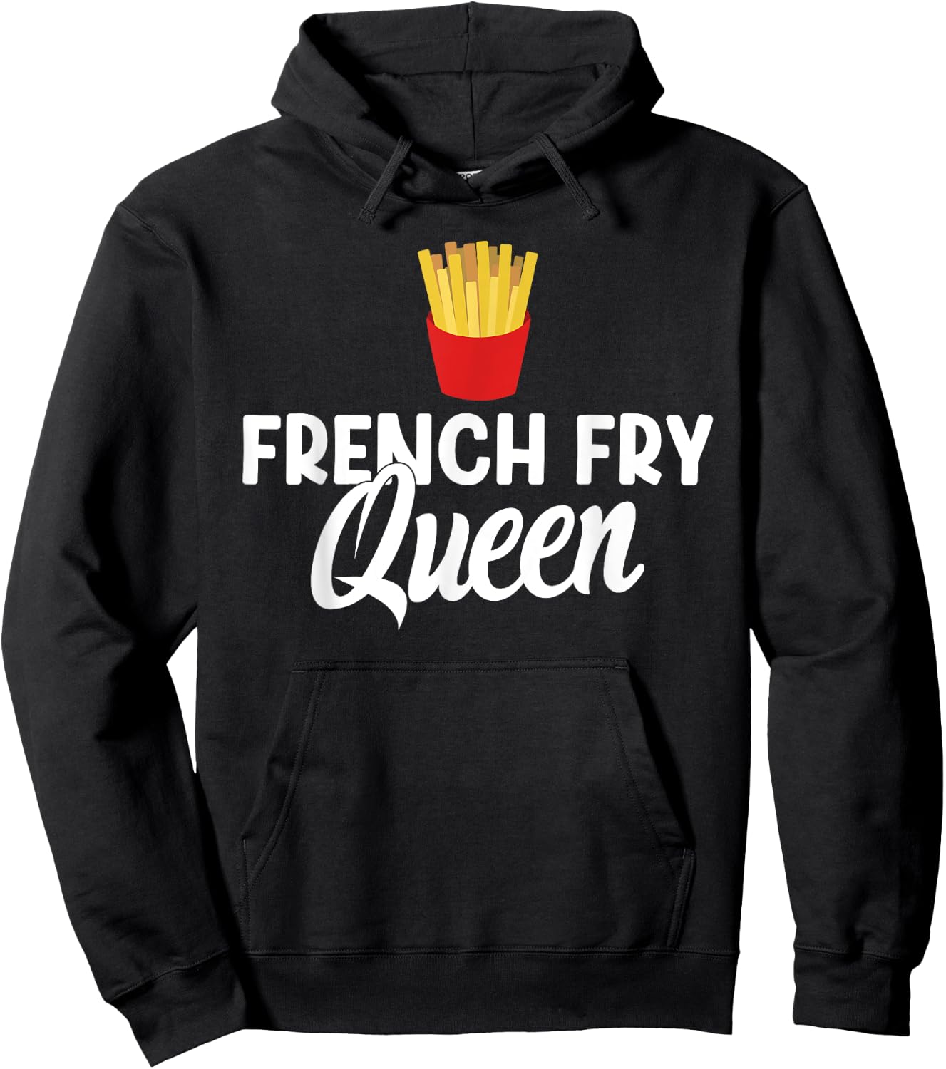 French Fry Queen French Fries Hoodie - Hoodie | Black