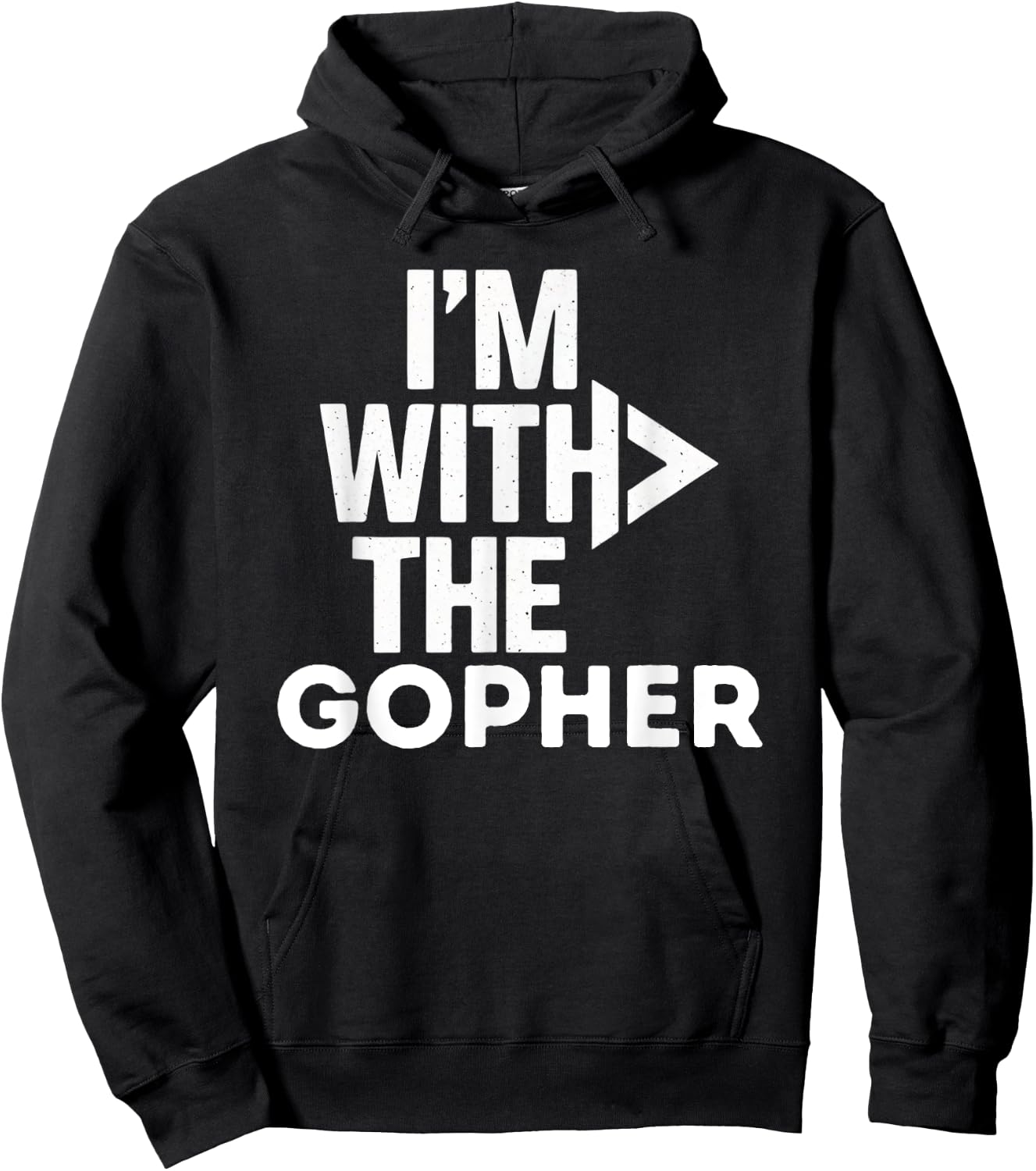 I'm With The Gopher Funny Costume Couples Matching Hoodie - Hoodie | Black