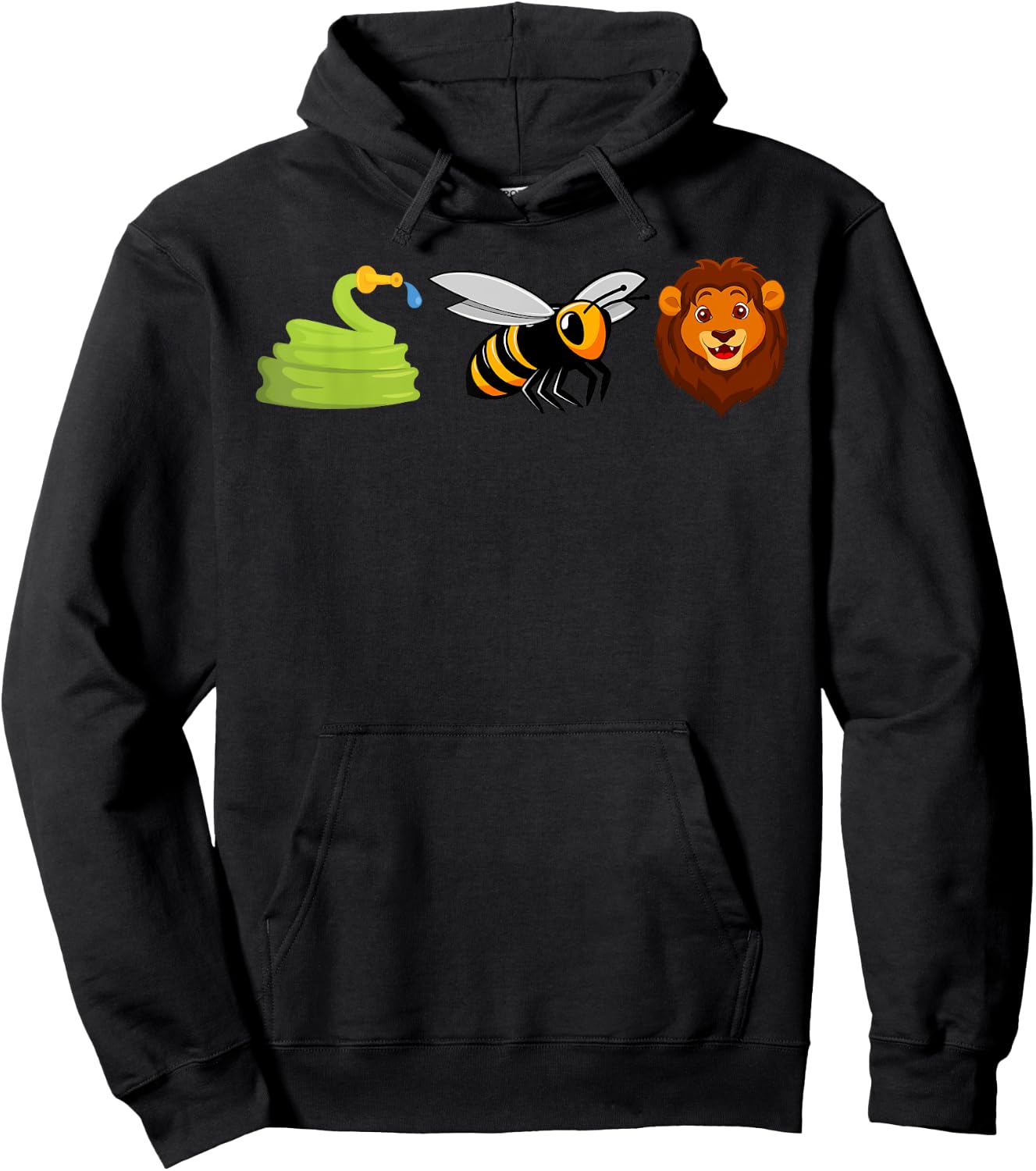Hose Bee Lion Icons Funny Hoes Be Lying Pun Intended Hoodie - Hoodie | Black