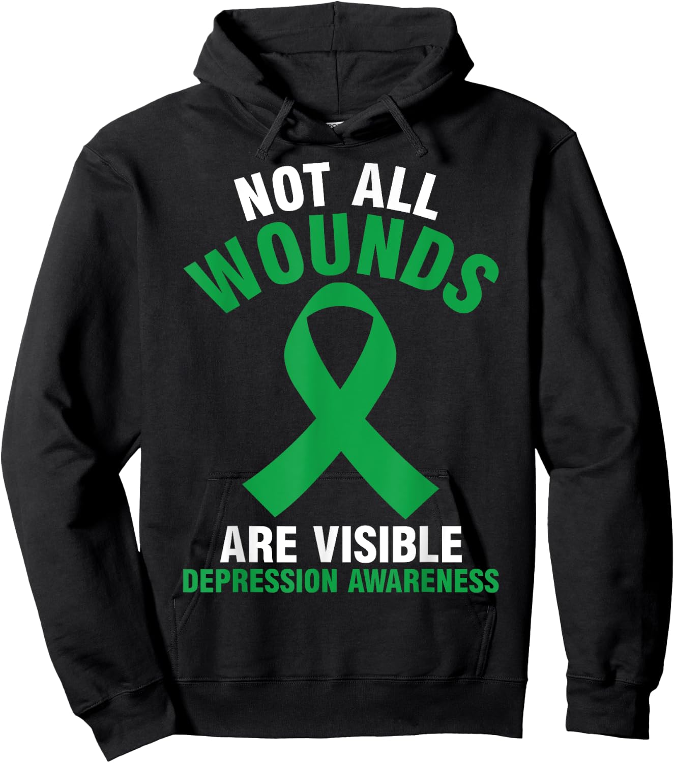 Depression Awareness Hoodie - Hoodie | Black