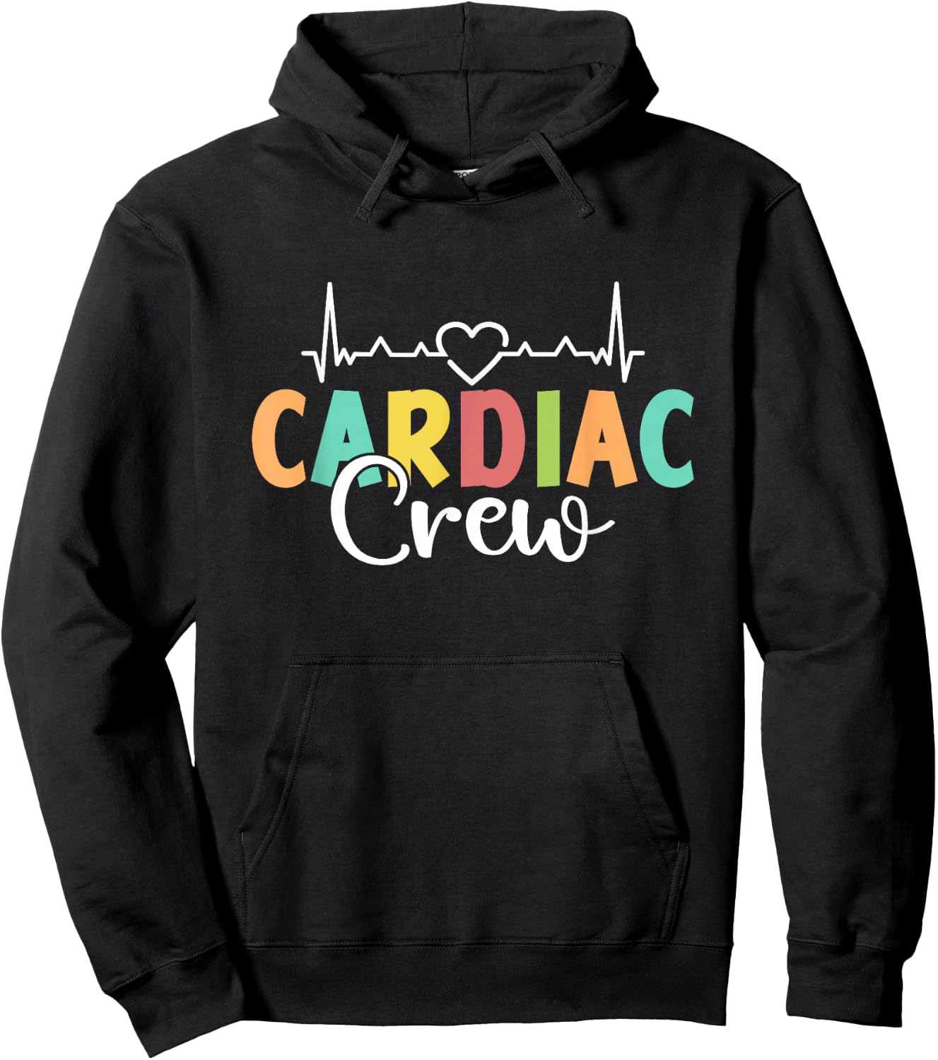 Cardiac Crew Nursing Nurses Heart Cardiology Cardiac Nurse Hoodie - Hoodie | Black